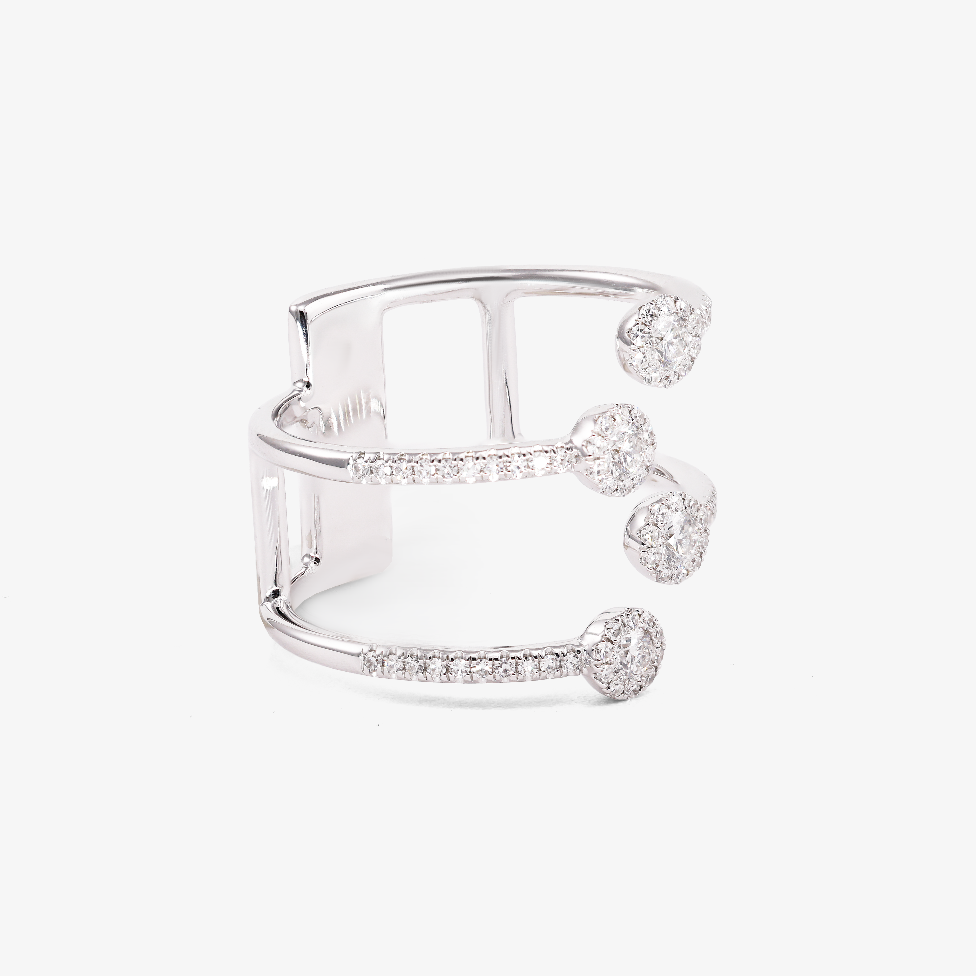 Inel aur 18k cu diamante 0.46 ct