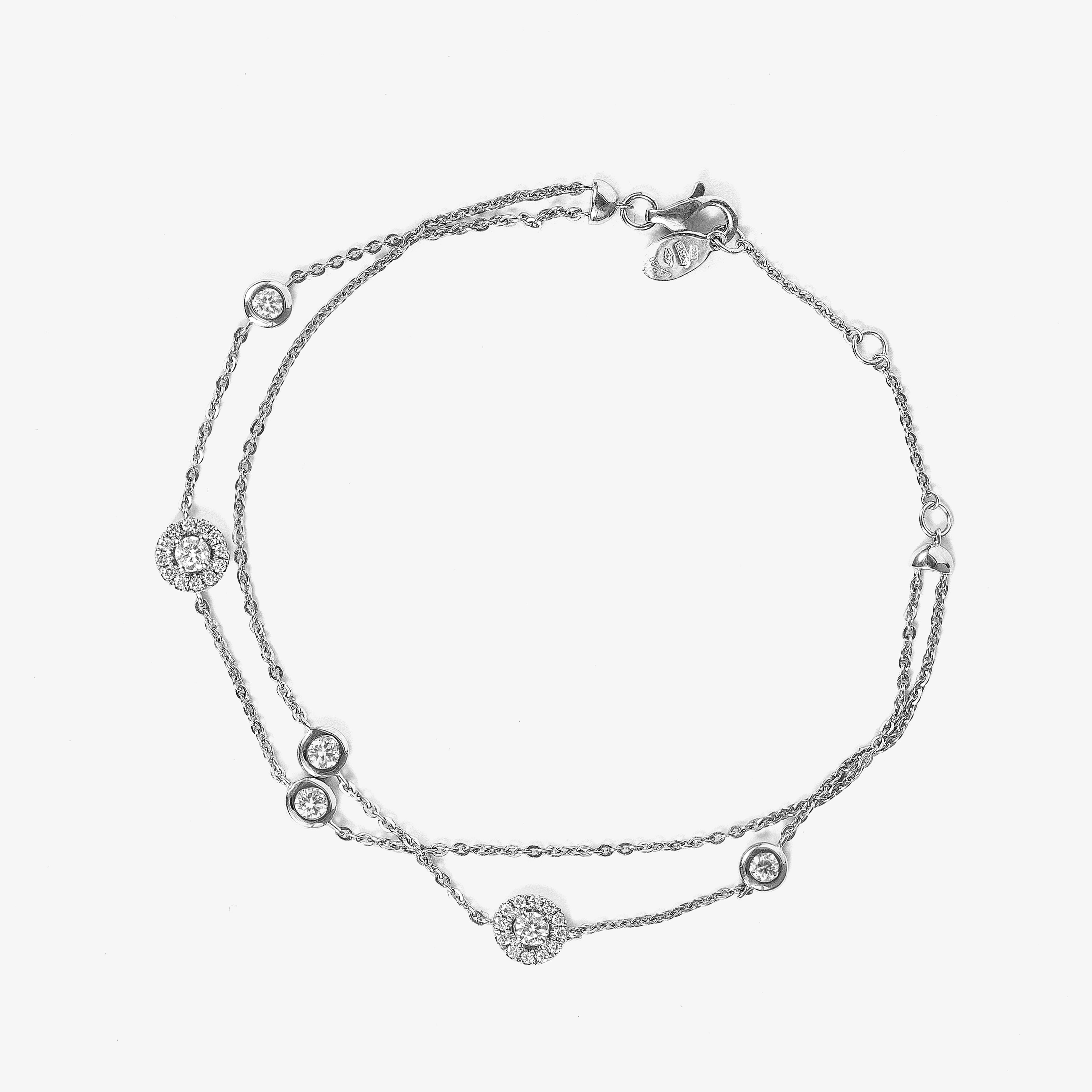 Bratara aur 18k cu diamante 0.51 ct