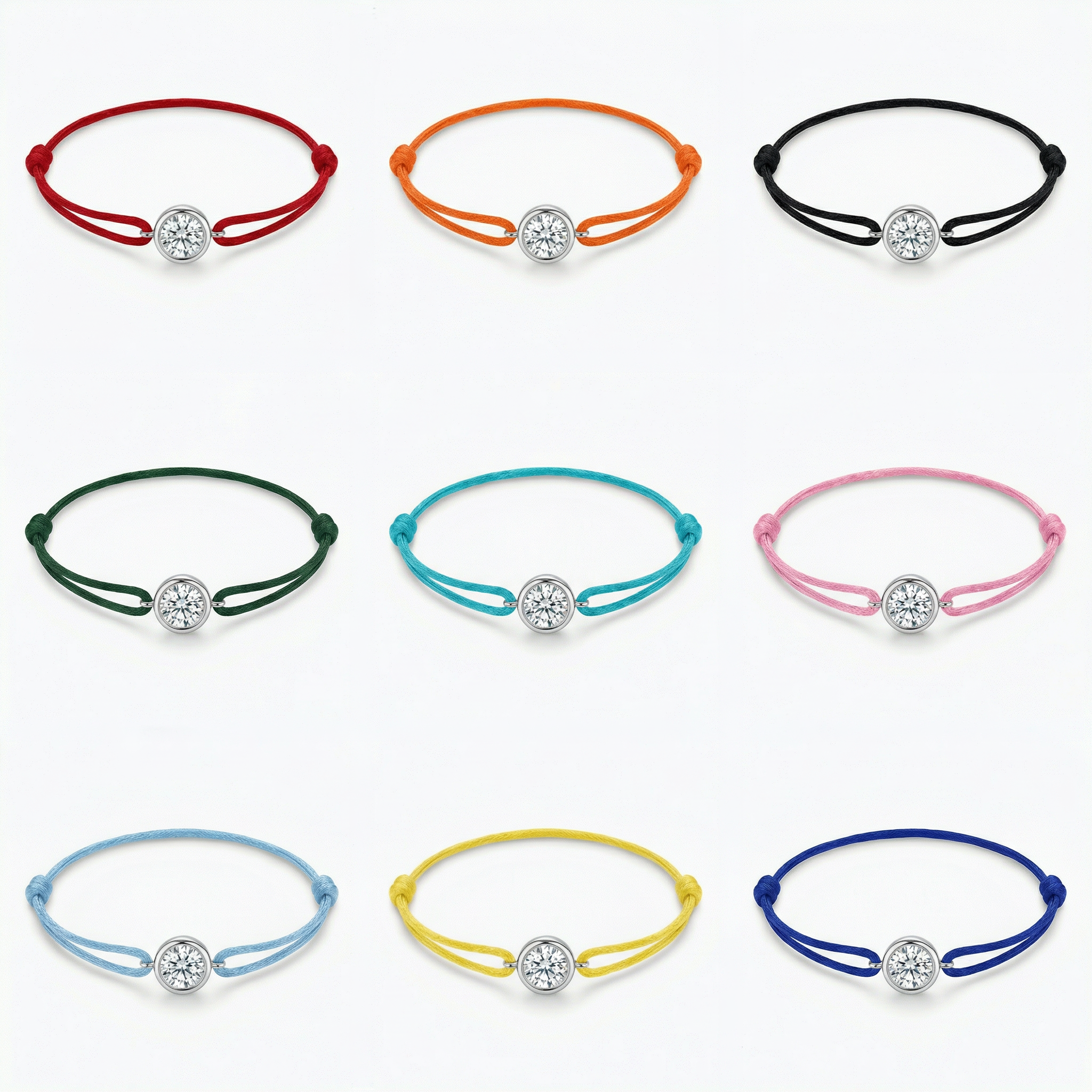 Bratara pe snur cu pandantiv si diamant 0.50ct