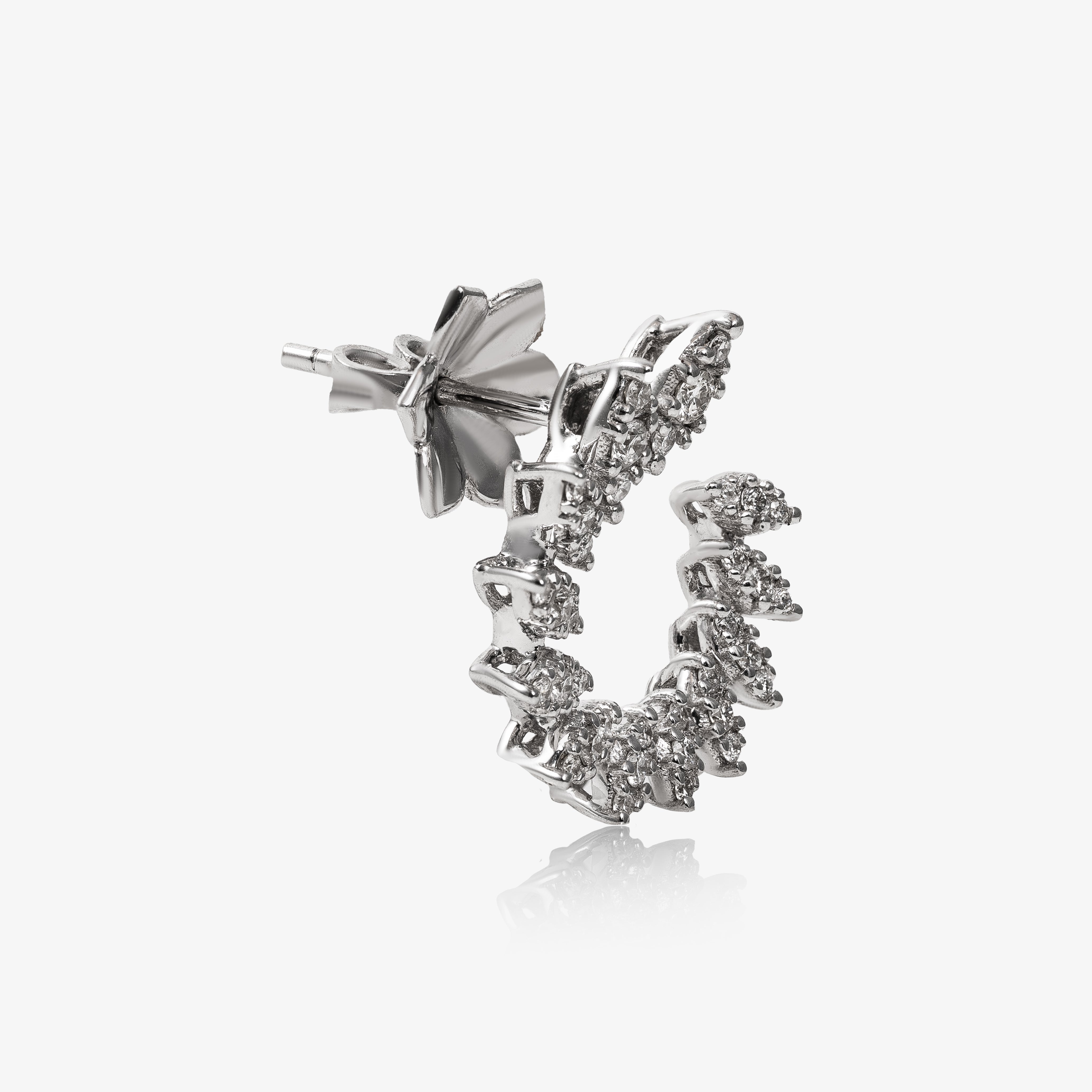 Cercei aur 18k cu diamante 0.49 ct