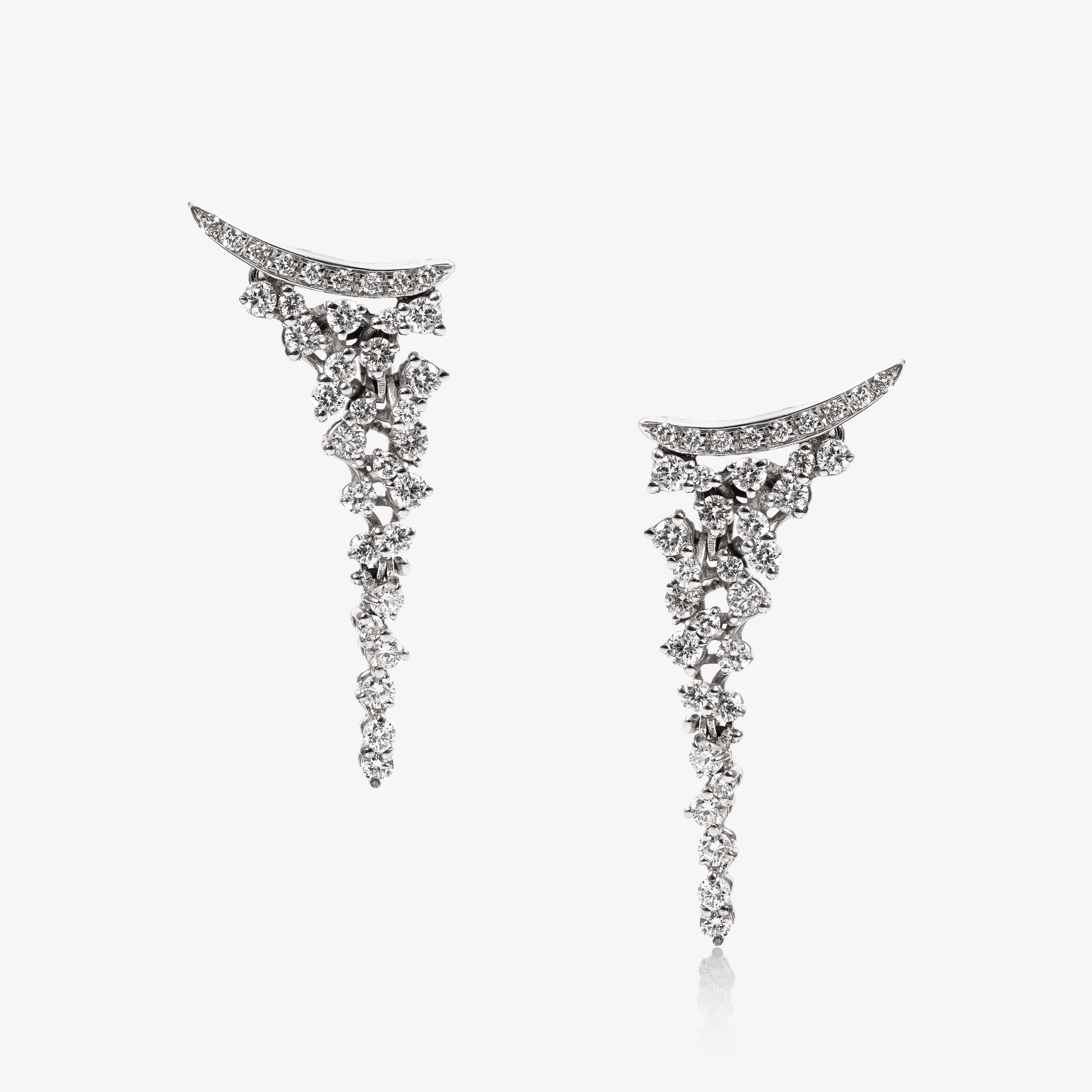 Cercei aur 18k cu diamante 1.12 ct