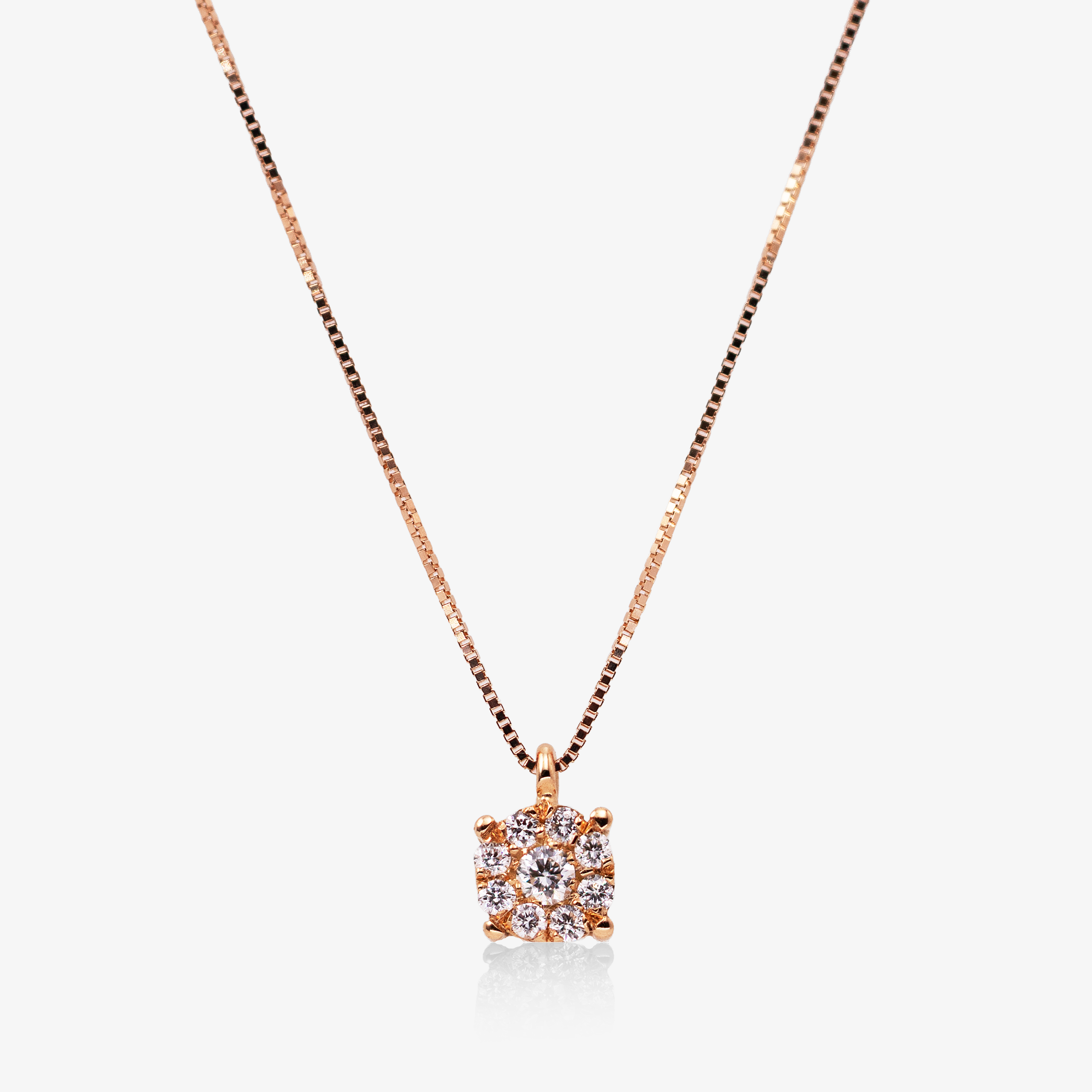 Colier aur 18k cu diamante 0.095 ct