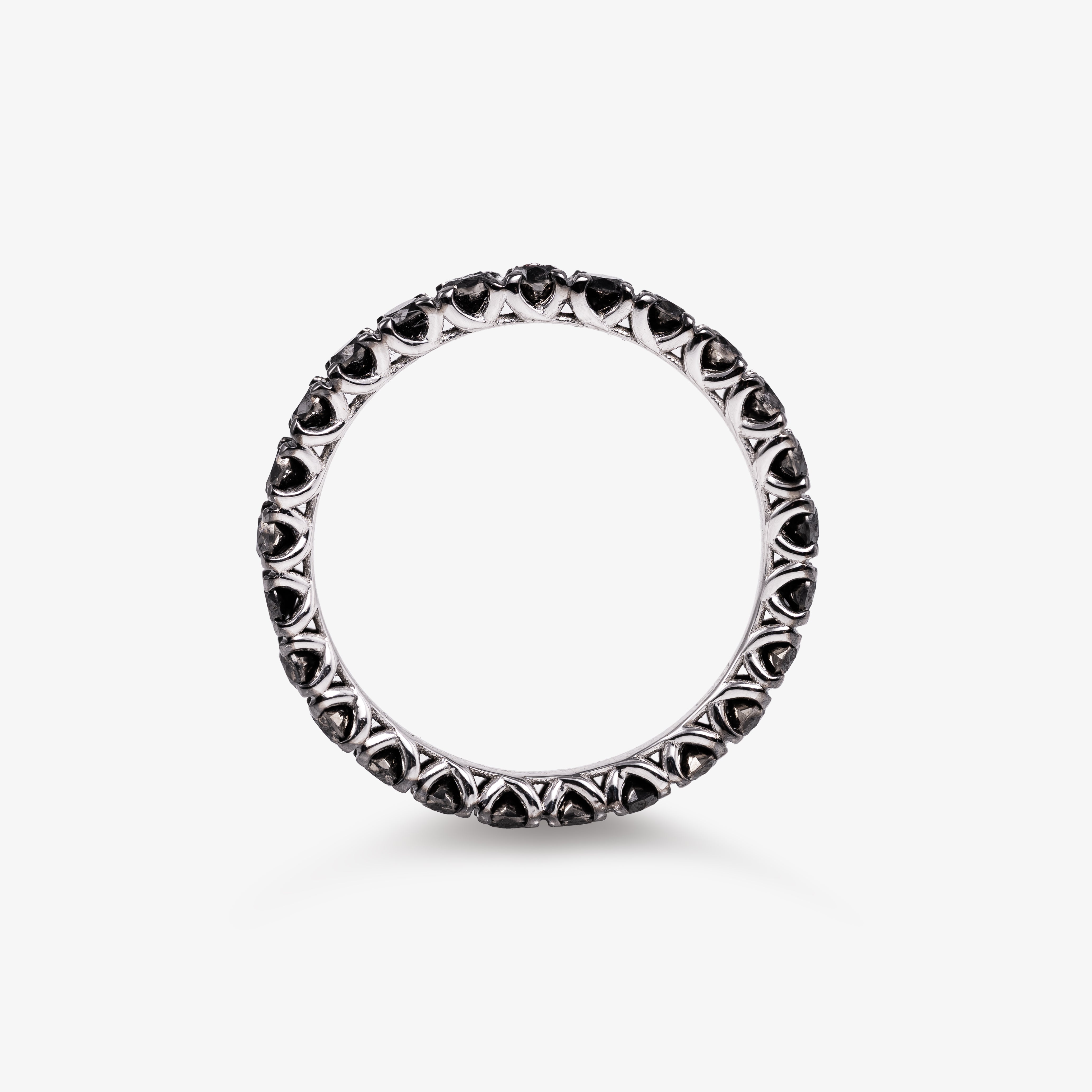 Eternity Ring with Black Diamonds 1.5ct