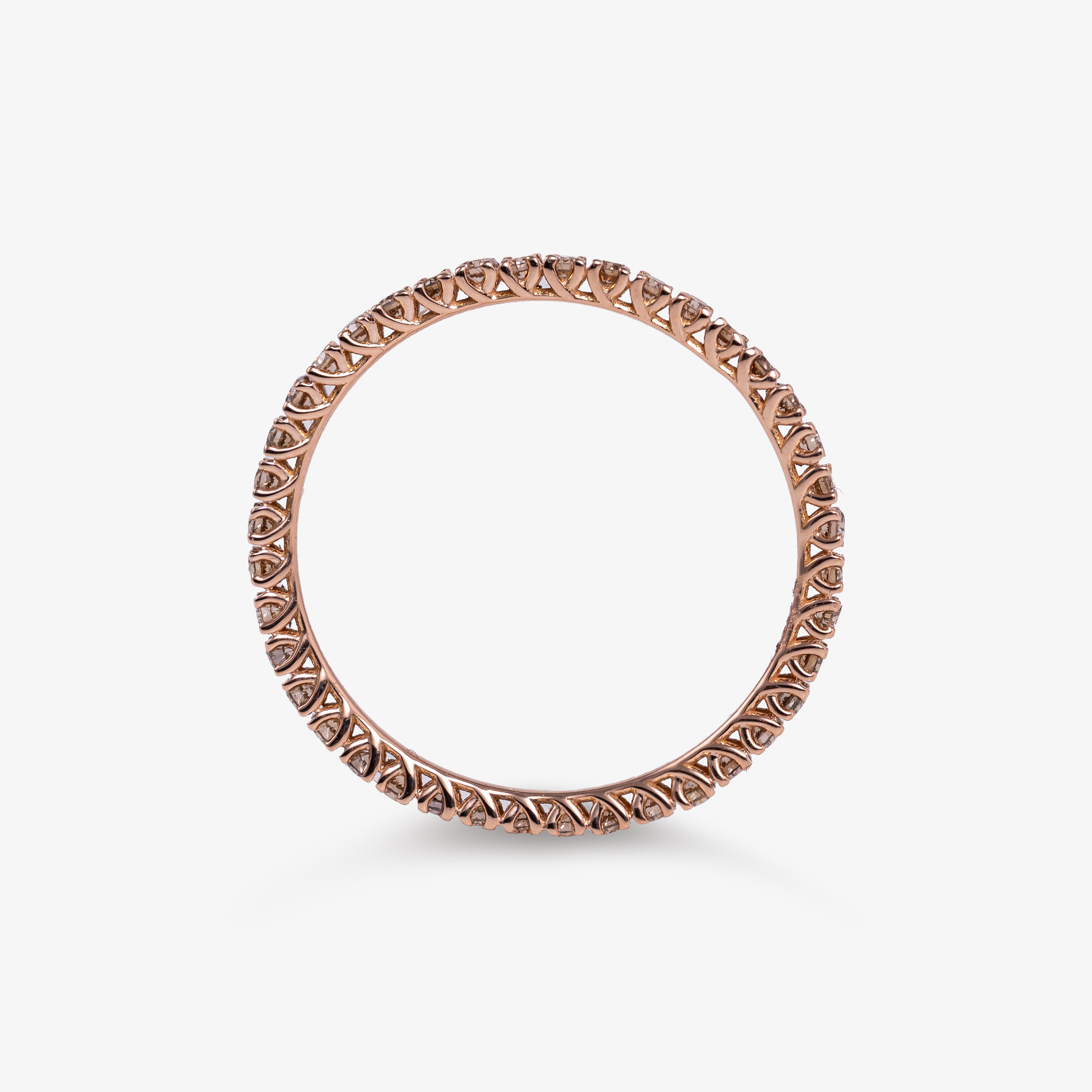 Inel eternity aur 18k cu diamante brown 0.50 ct