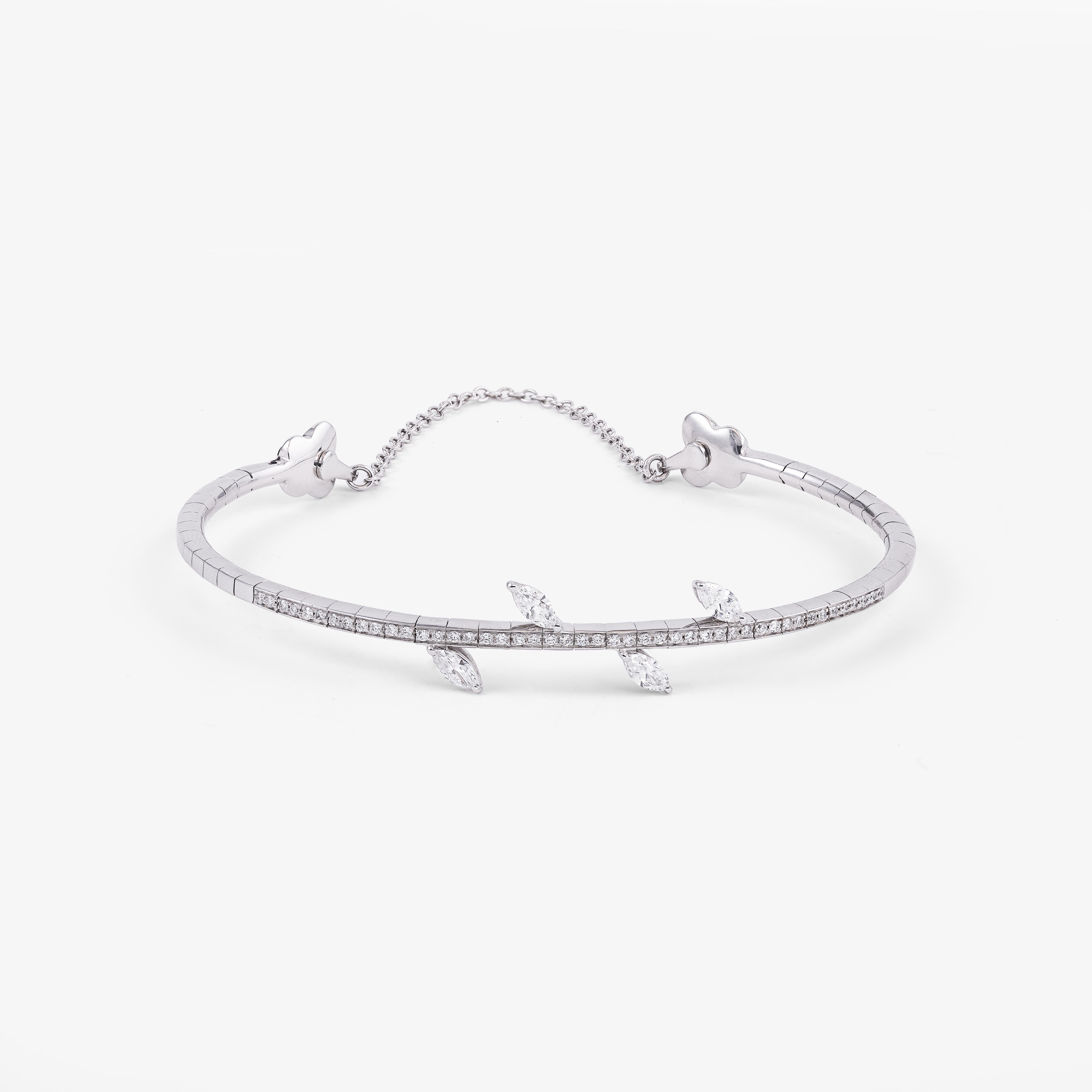 Bratara aur 18k cu diamante 0.56 ct