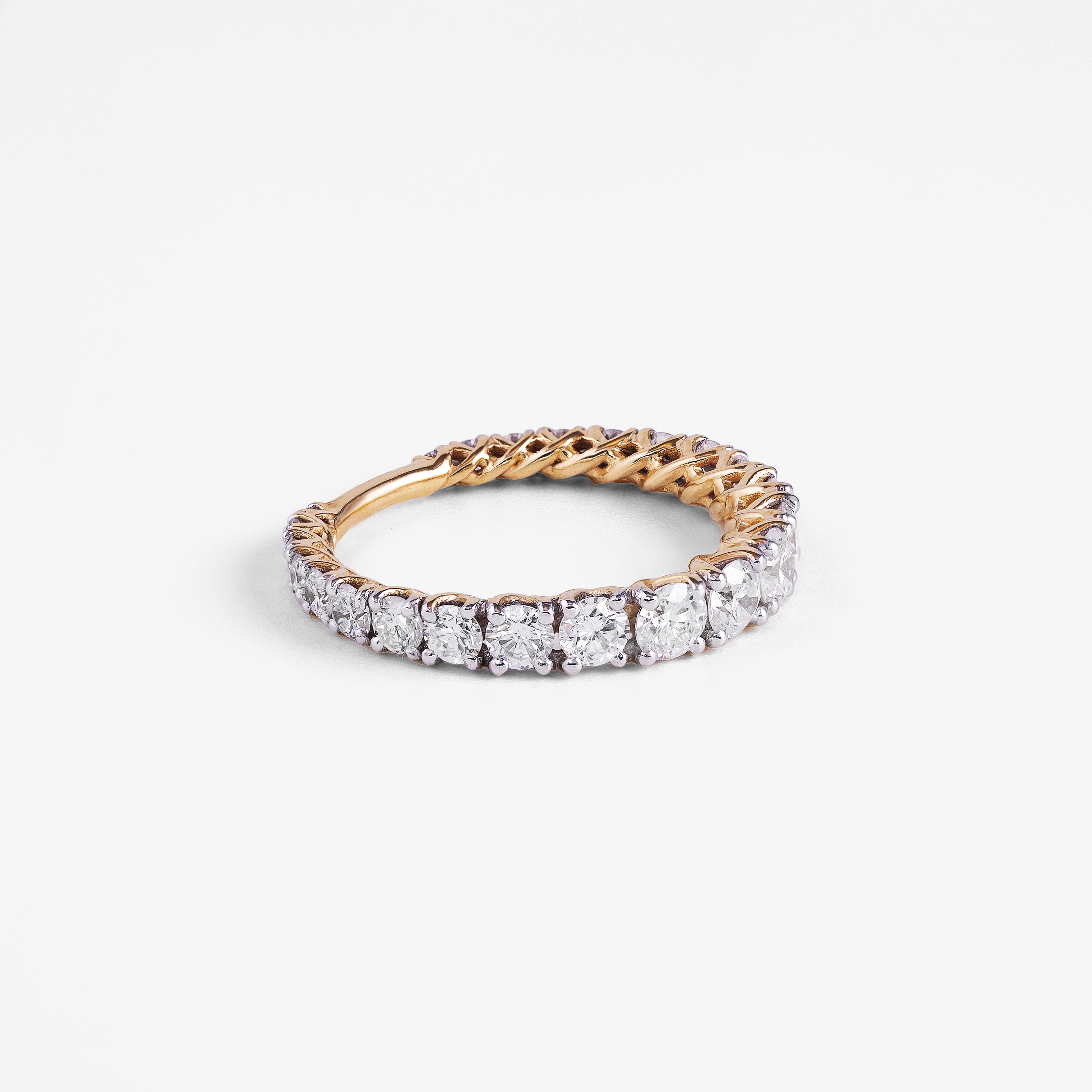 Inel eternity din aur 18k cu diamante 2.00 ct