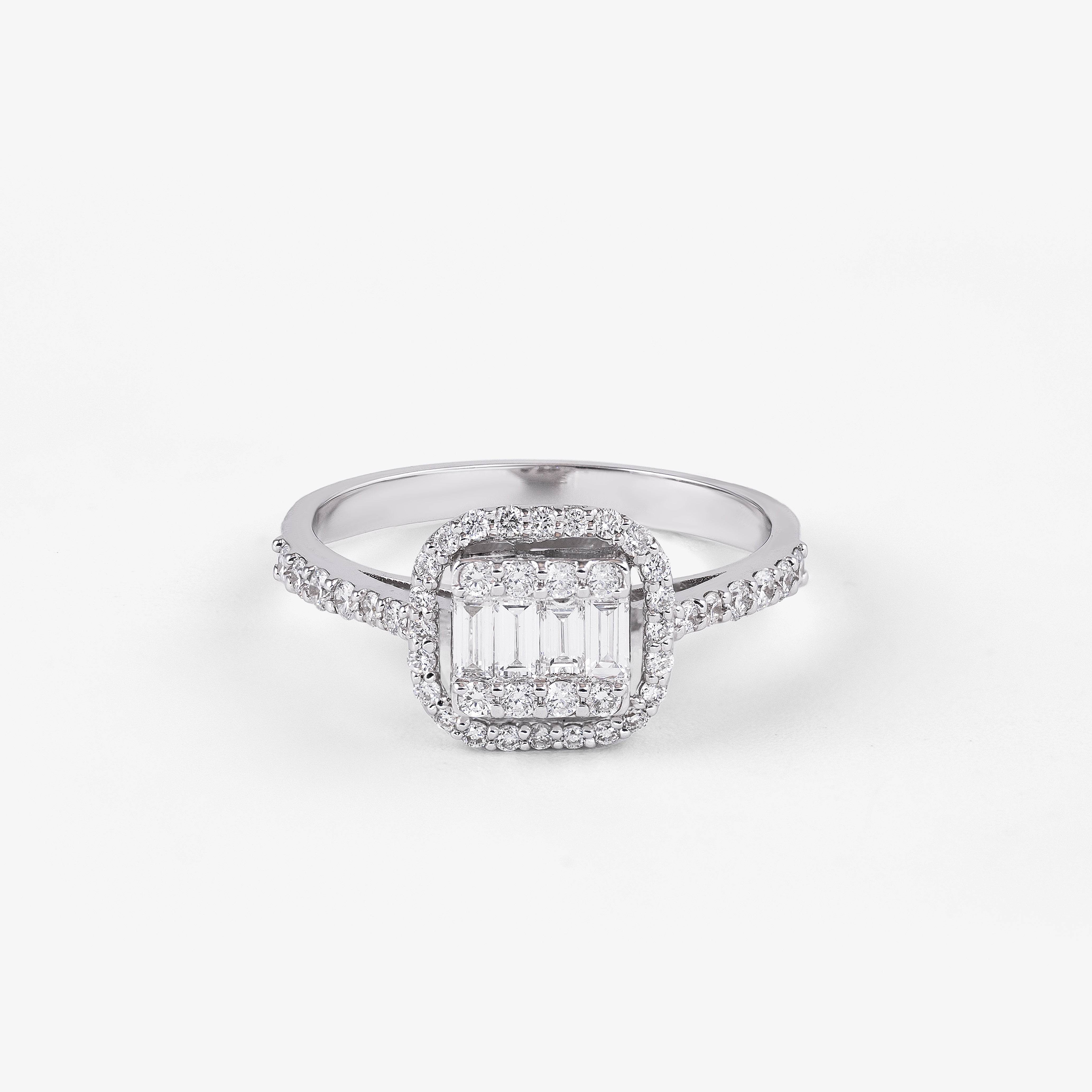 Inel aur 18k cu diamante 0.63 ct