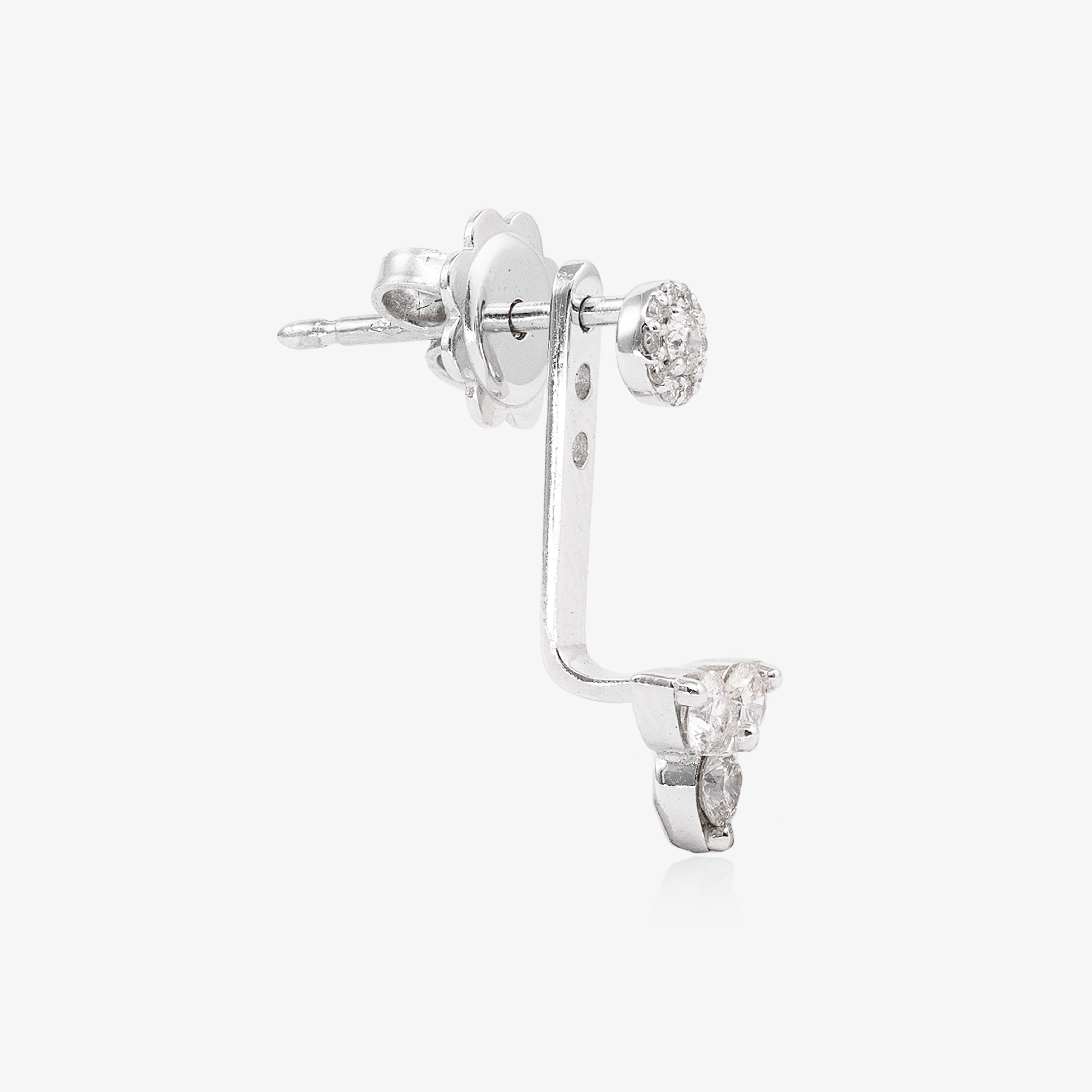 Cercei aur 18k cu diamante 0.56 ct