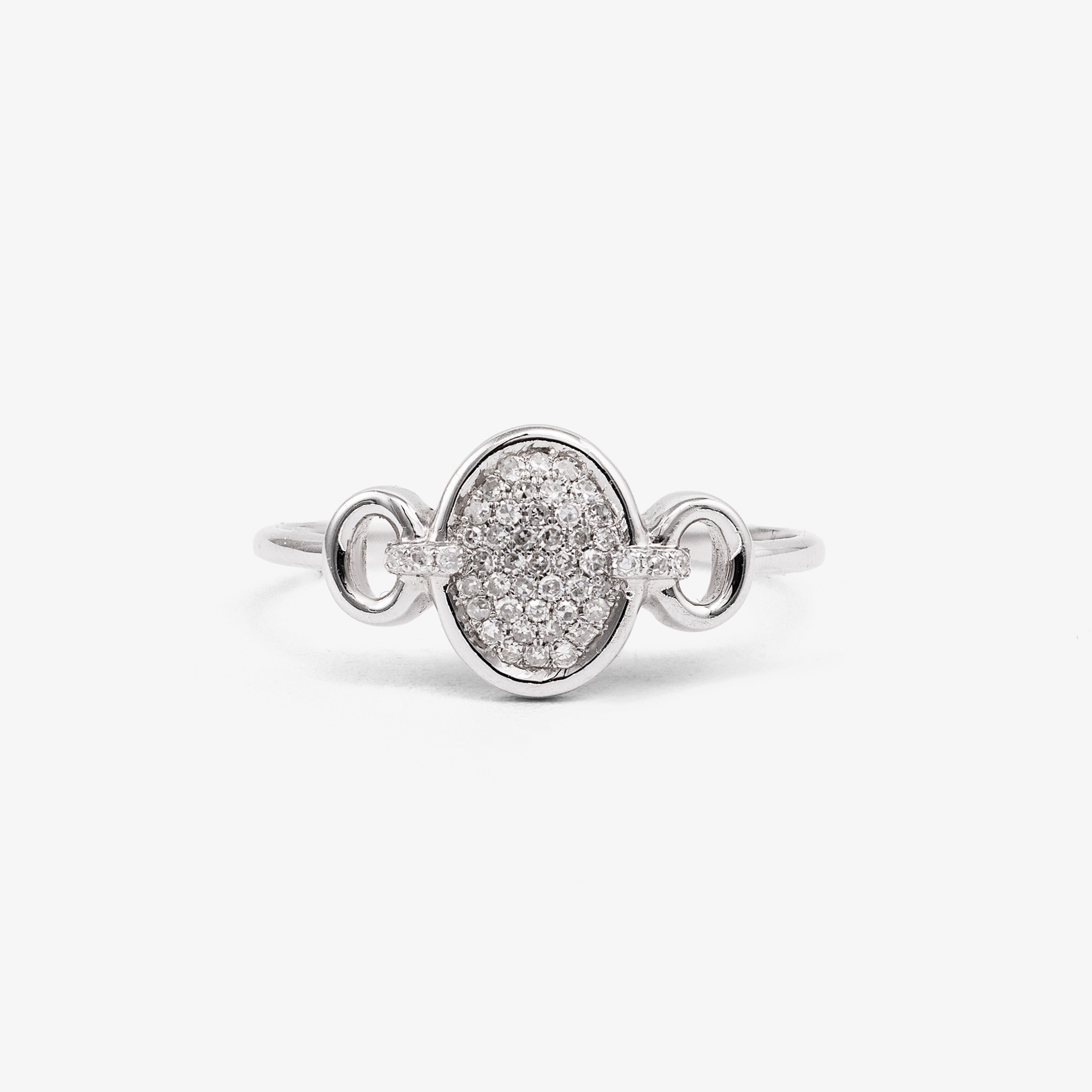 Inel aur 18k cu diamante 0.13 ct