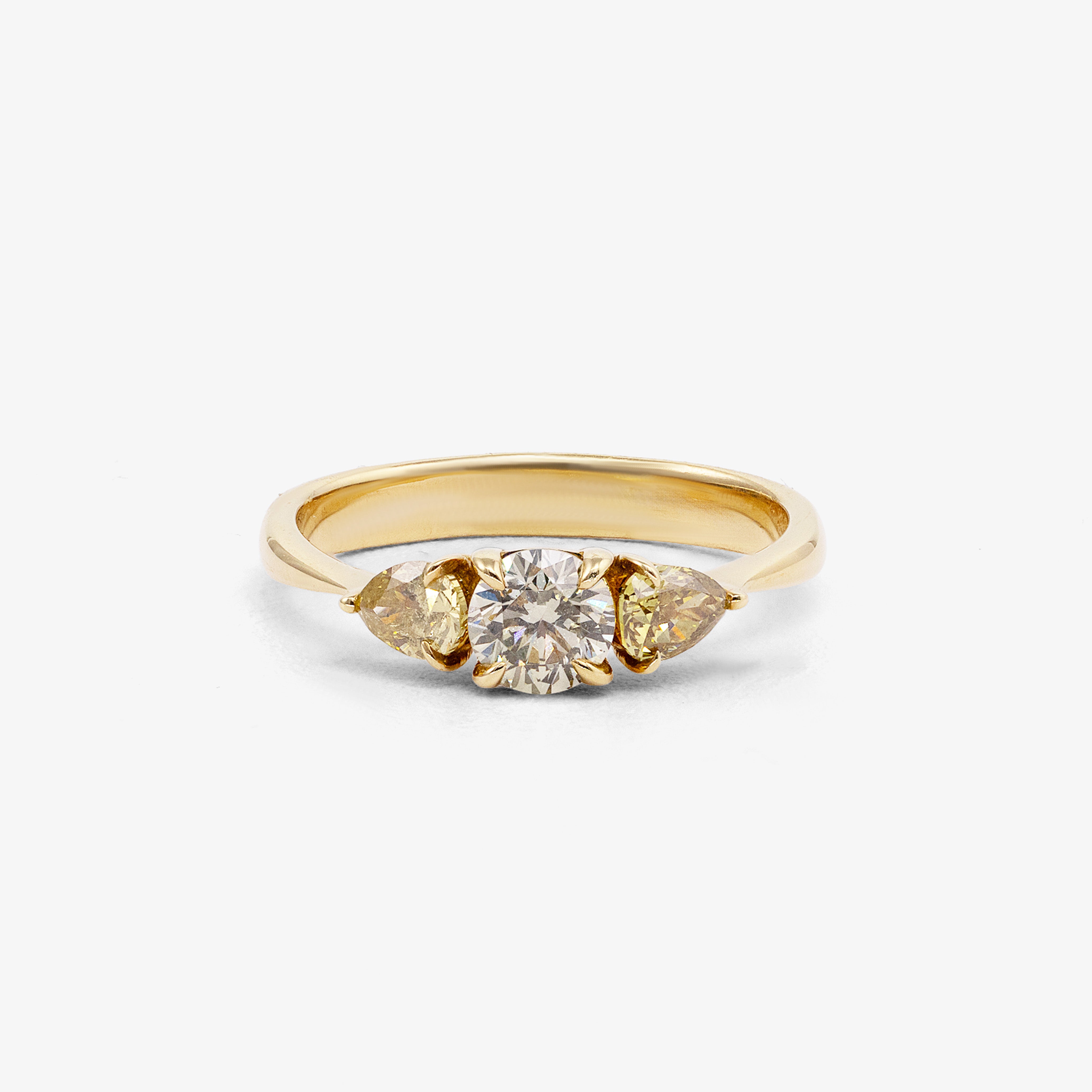 Inel aur 18k cu diamante 0.68 ct
