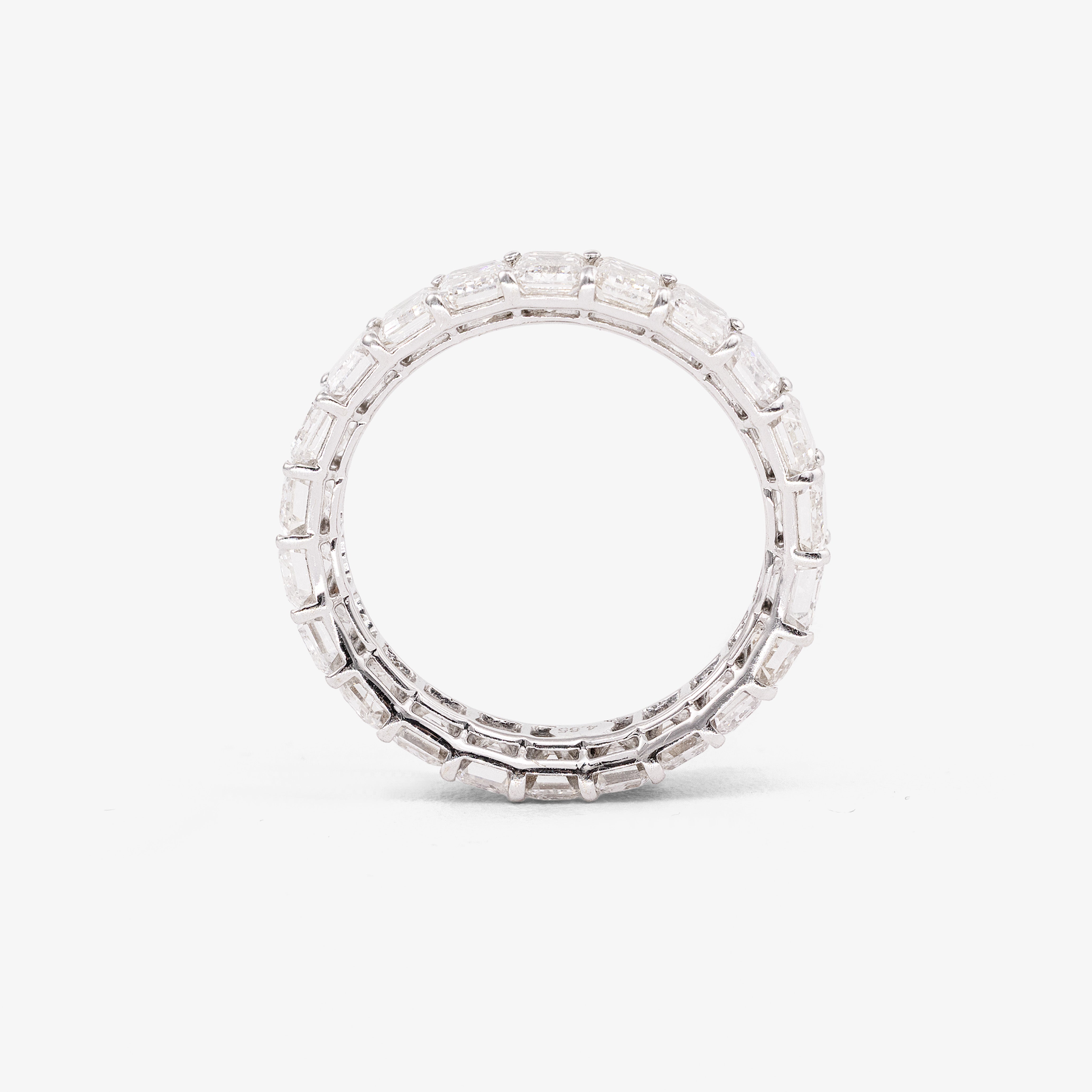 Inel eternity aur 18k cu diamante 4.65 ct