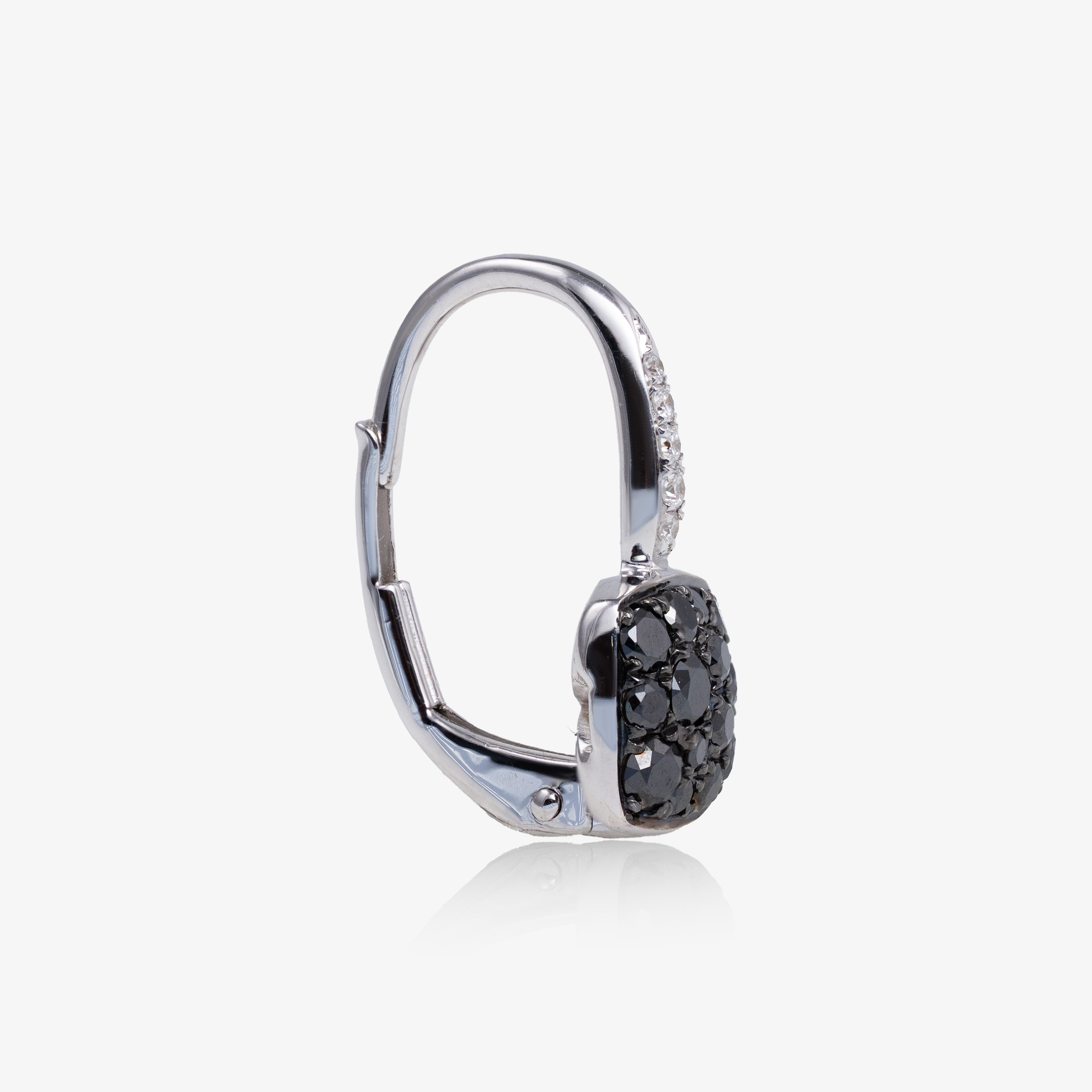 Cercei aur 18k cu diamante negre 0.53ct