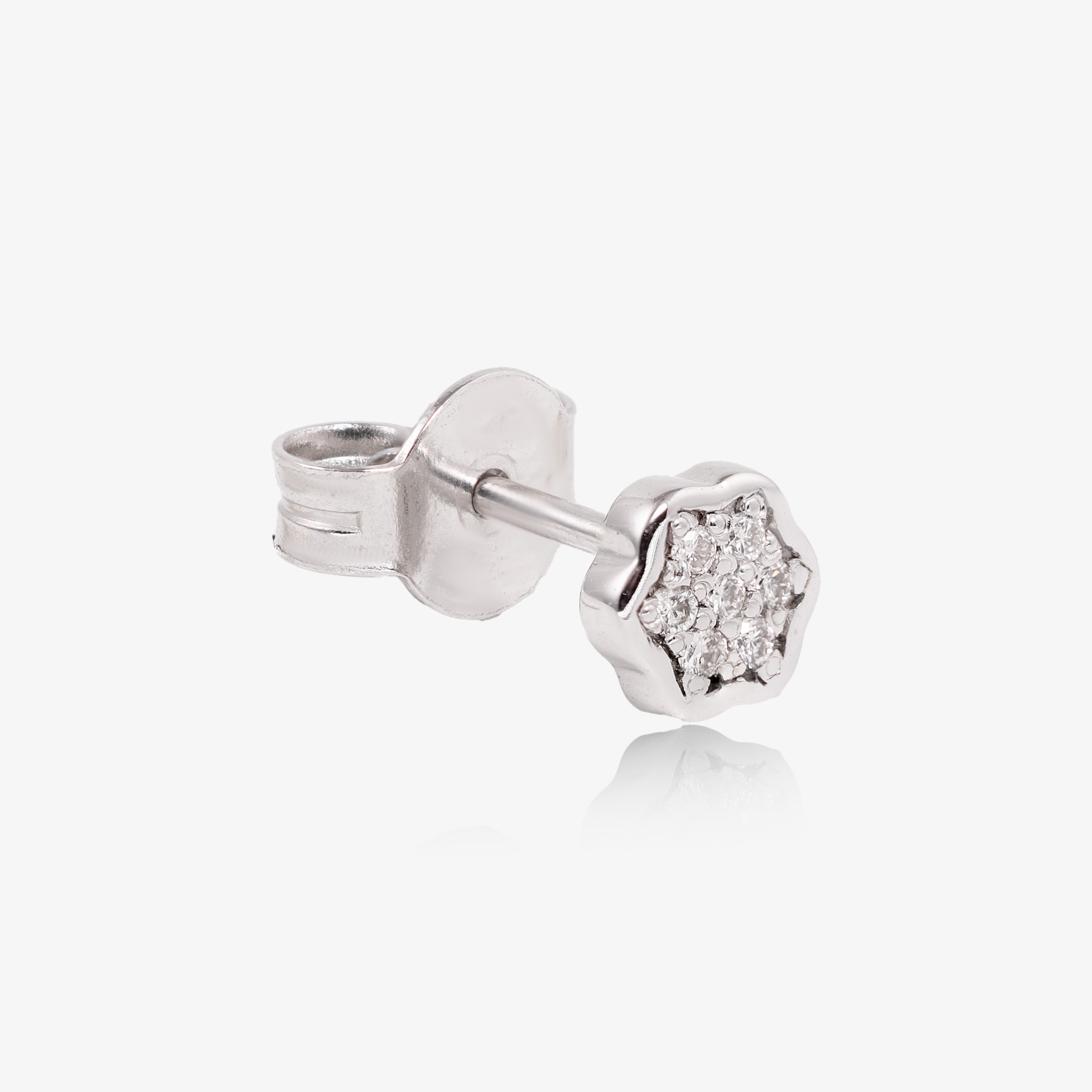 Cercei aur 18k cu diamante 0.07 ct