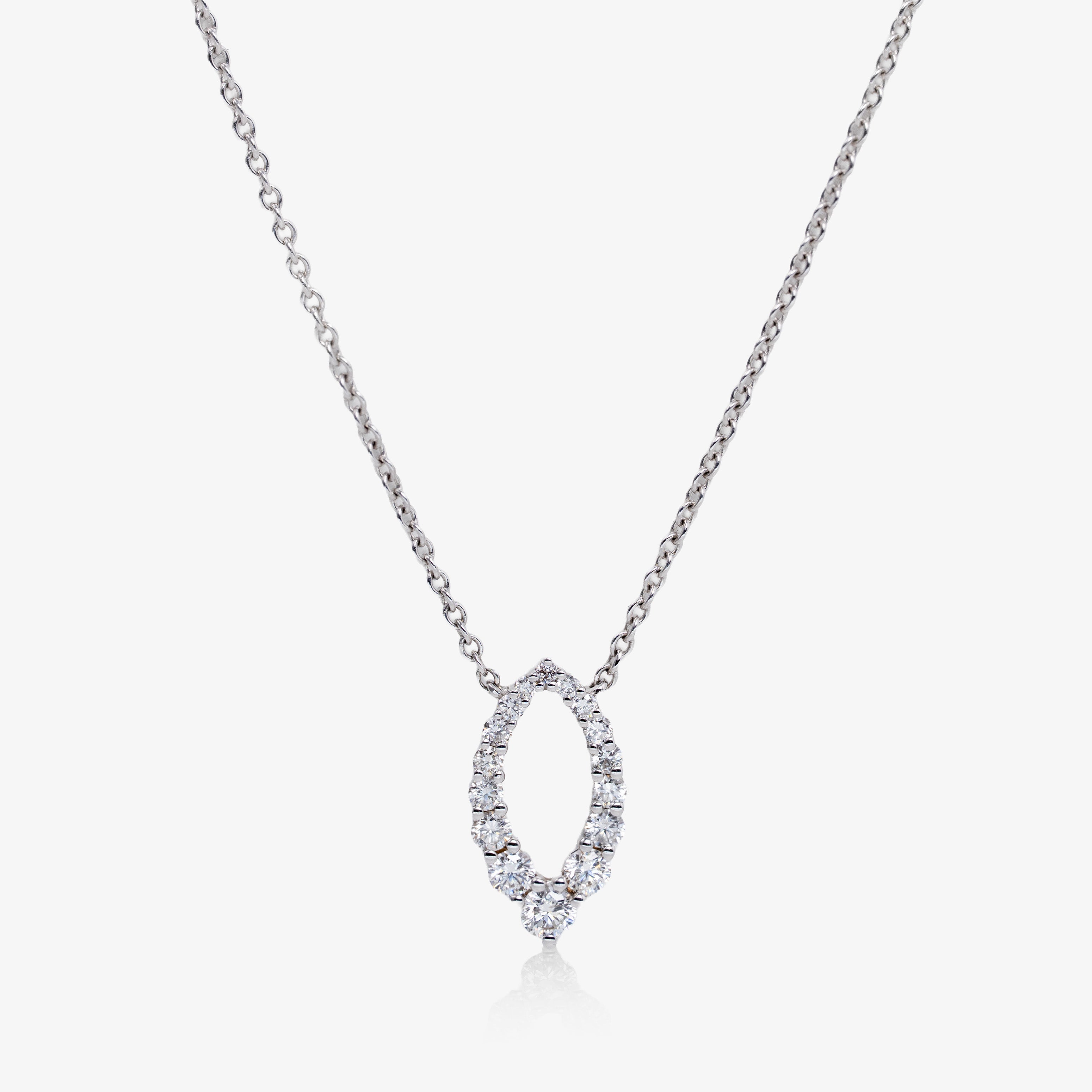 Colier aur 18k cu diamante 0.38 ct