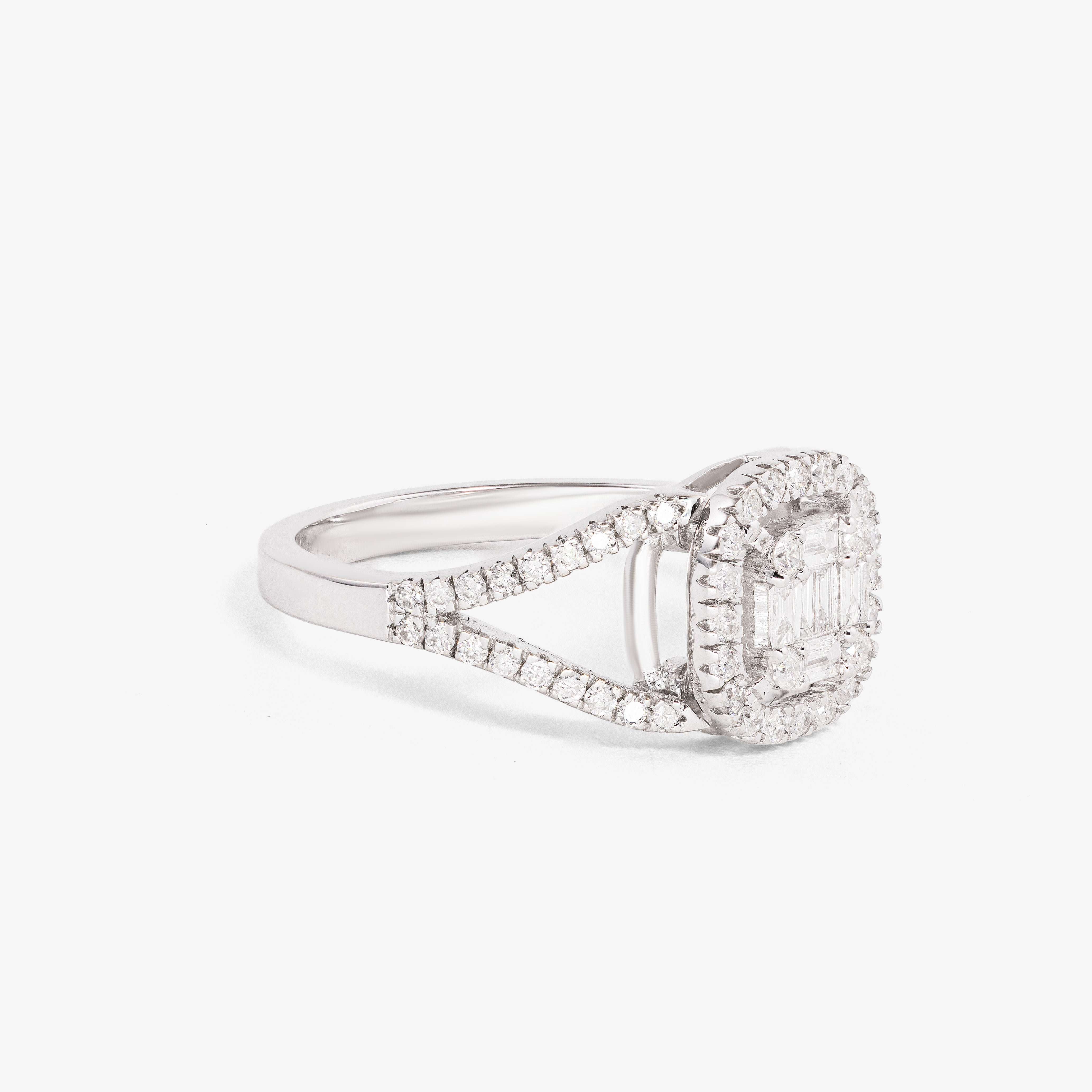 Inel aur 18k cu diamante 0.63 ct