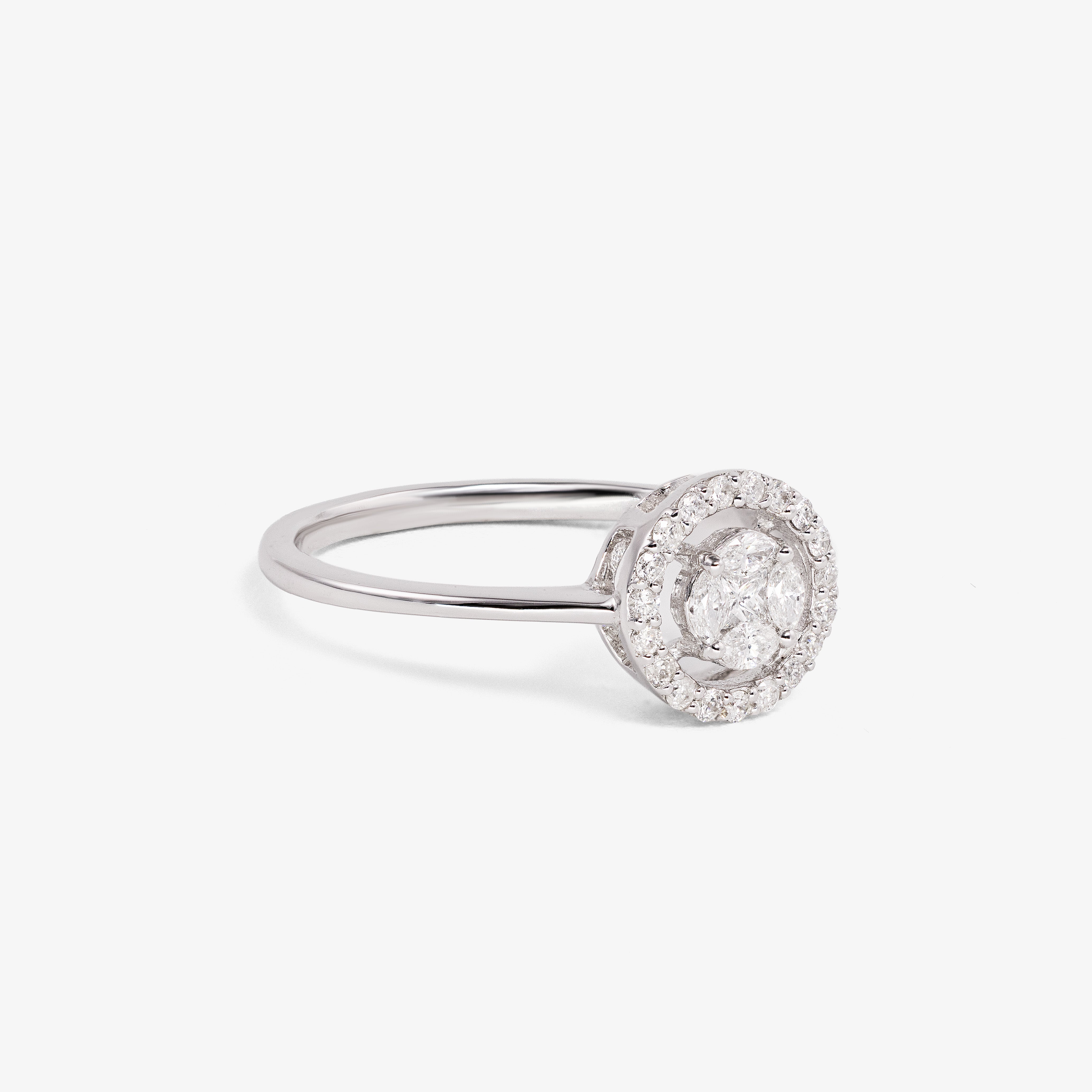Inel aur 18k cu diamante 0.27 ct