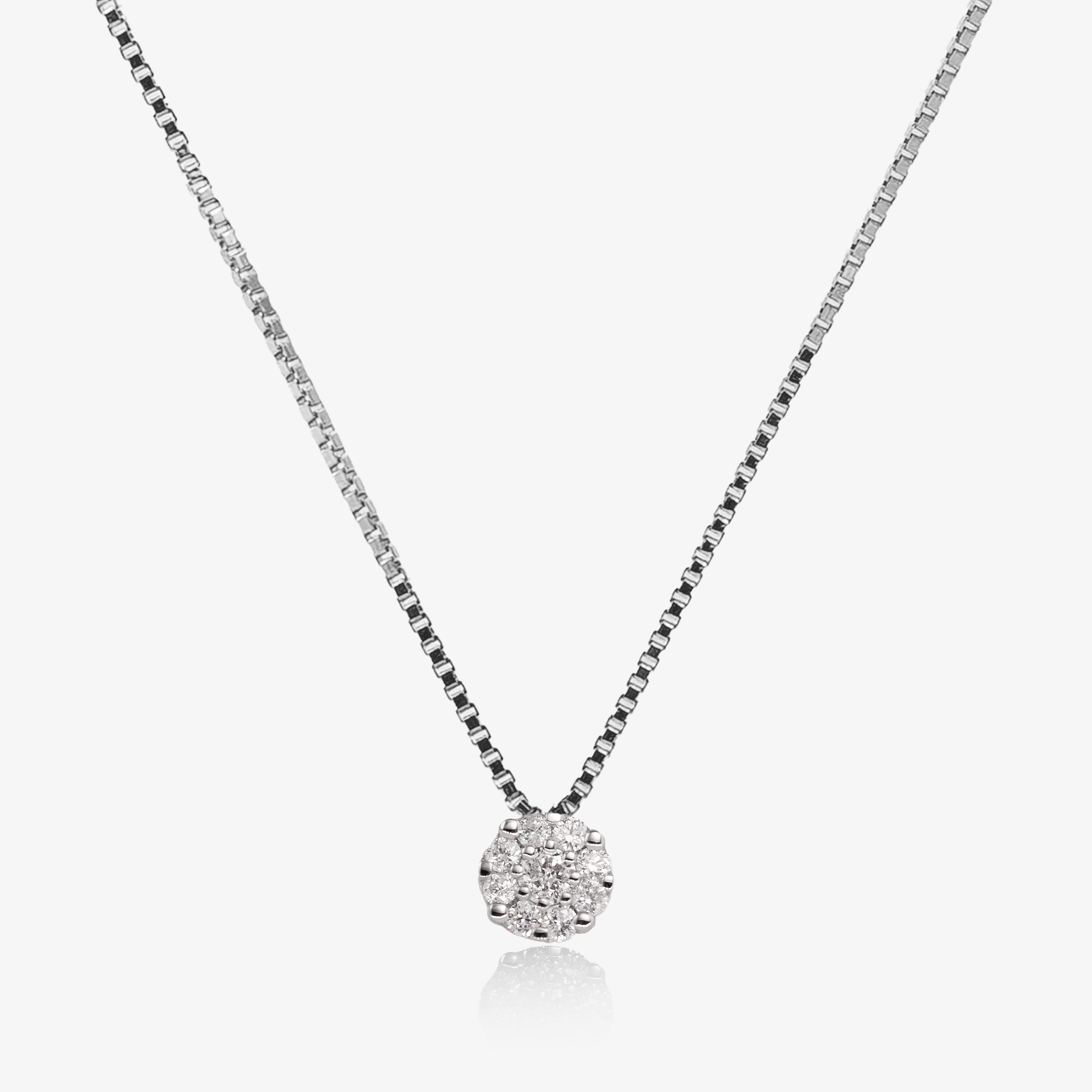 Pandant aur 18k cu diamante 0.12 ct