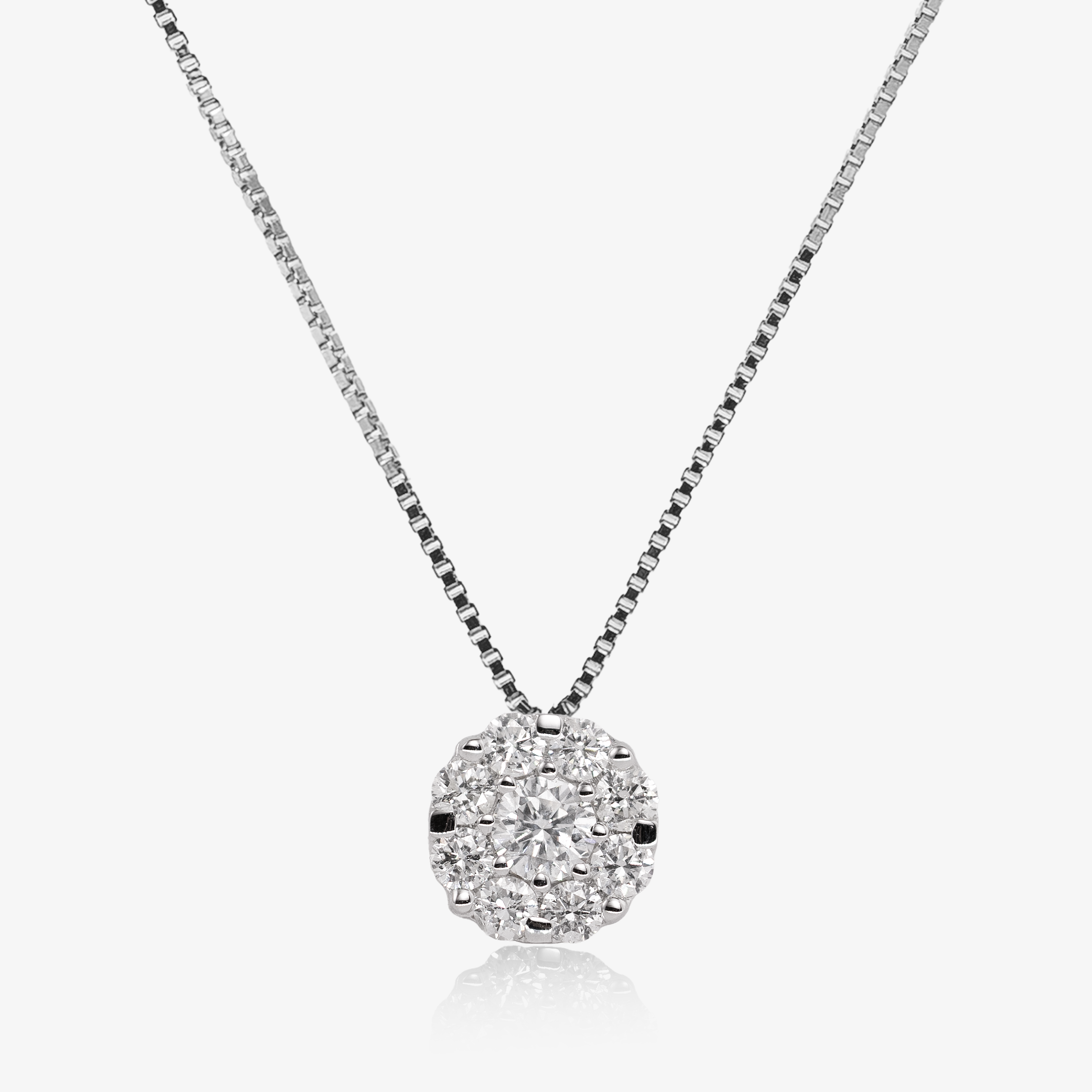 Pandant aur 18k cu diamante 0.69 ct