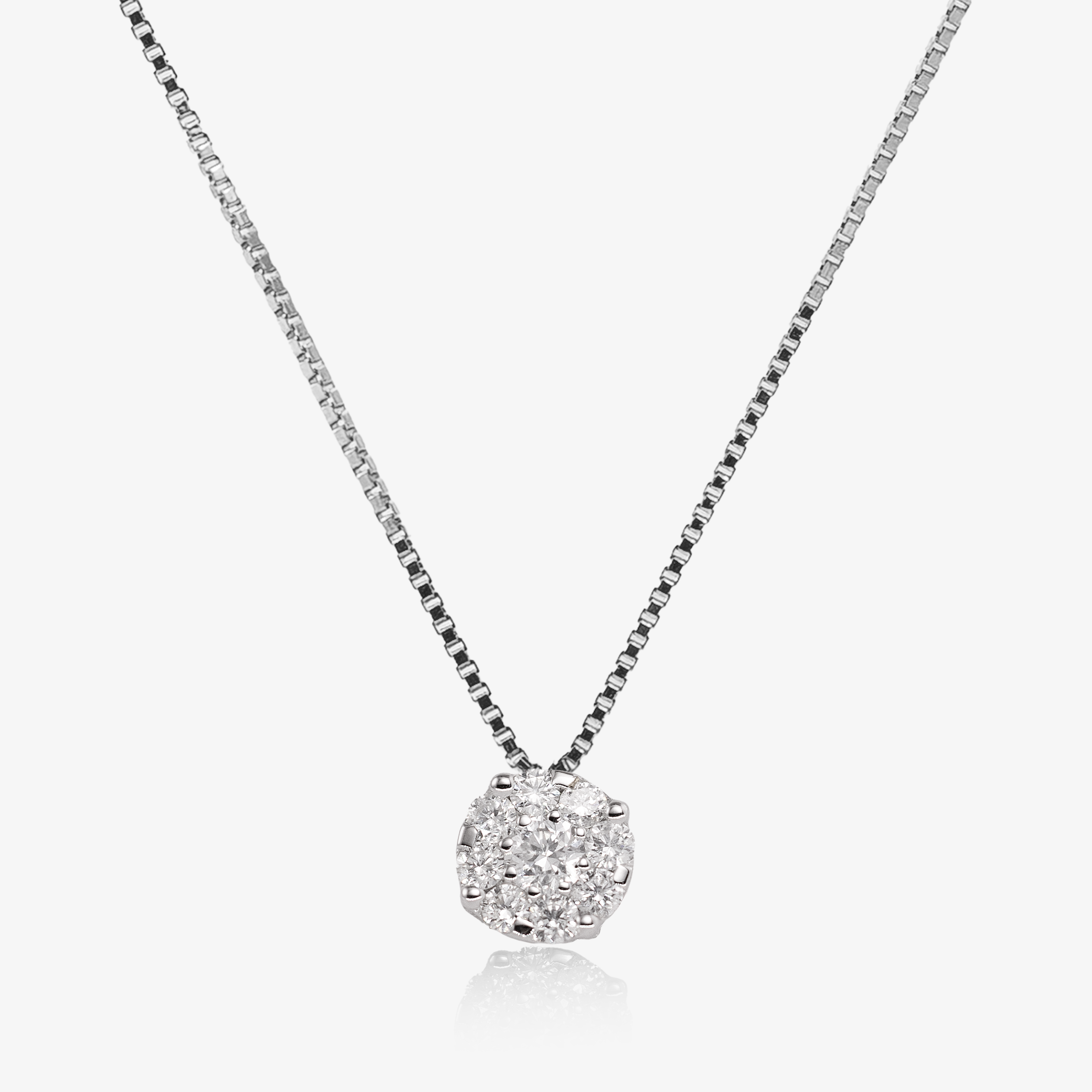 Pandant aur 18k cu diamante 0.32 ct