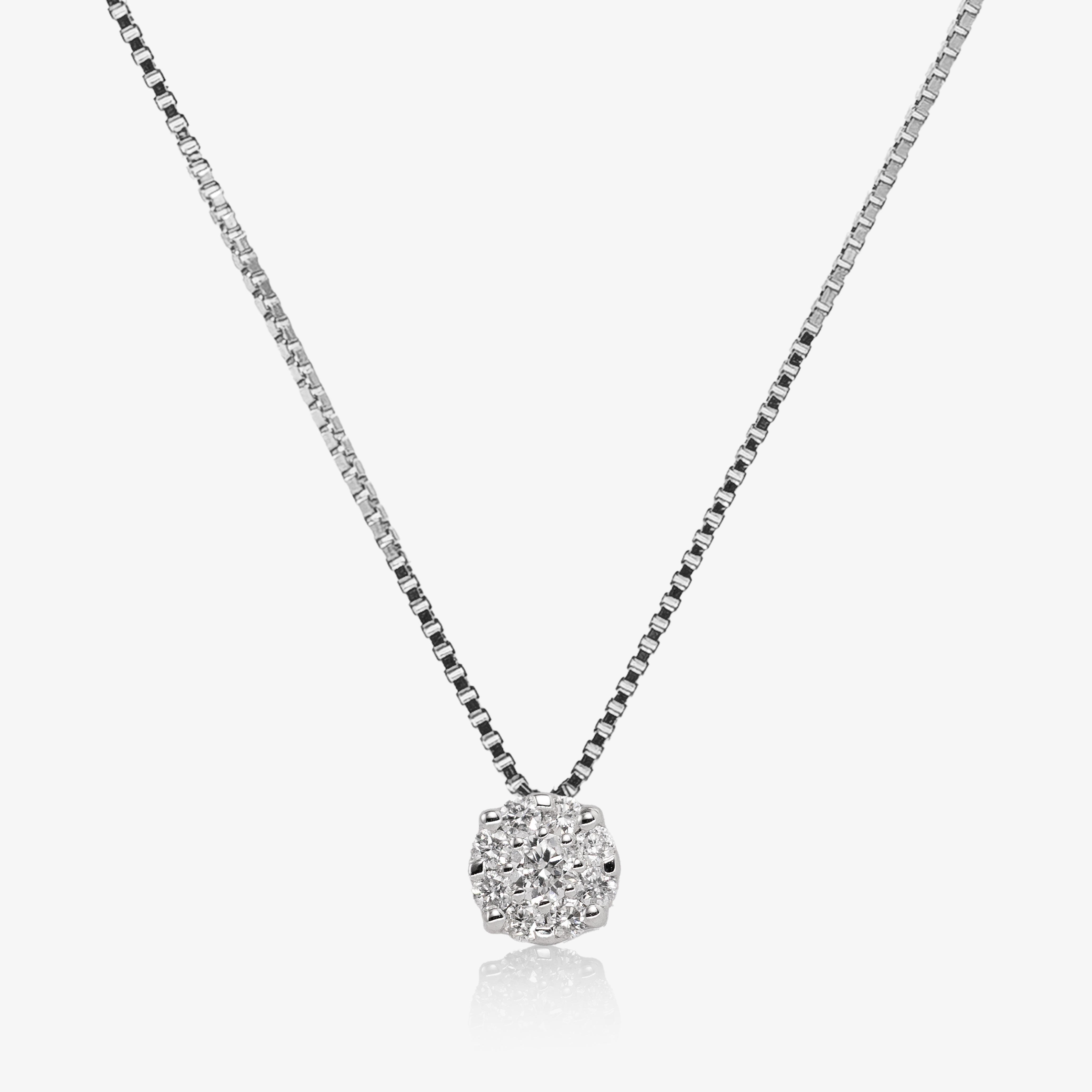 Pandant aur 18k cu diamante 0.20 ct