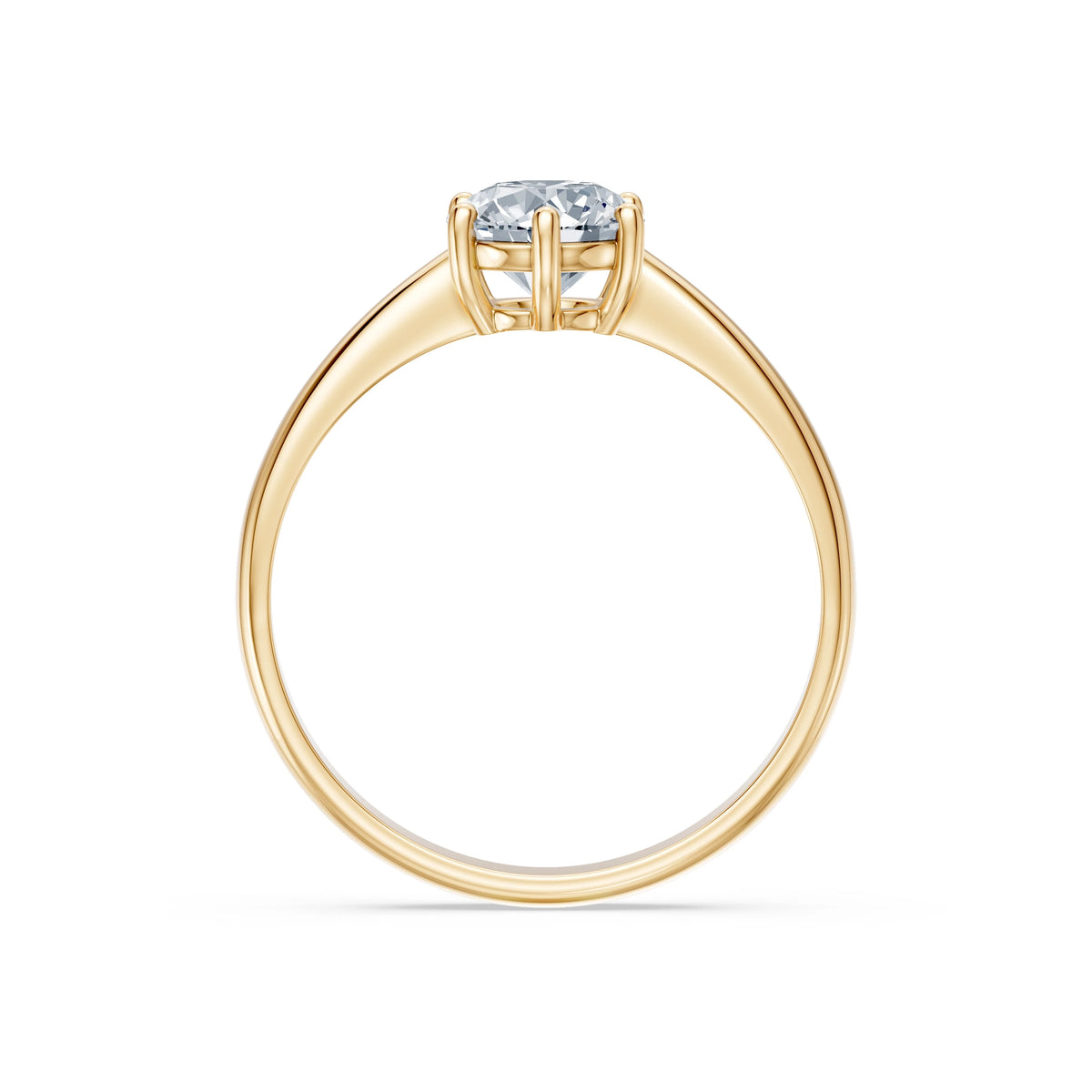 Inel de Logodnă Solitaire din Aur, Diamant Rotund Briliant 1,00 CT