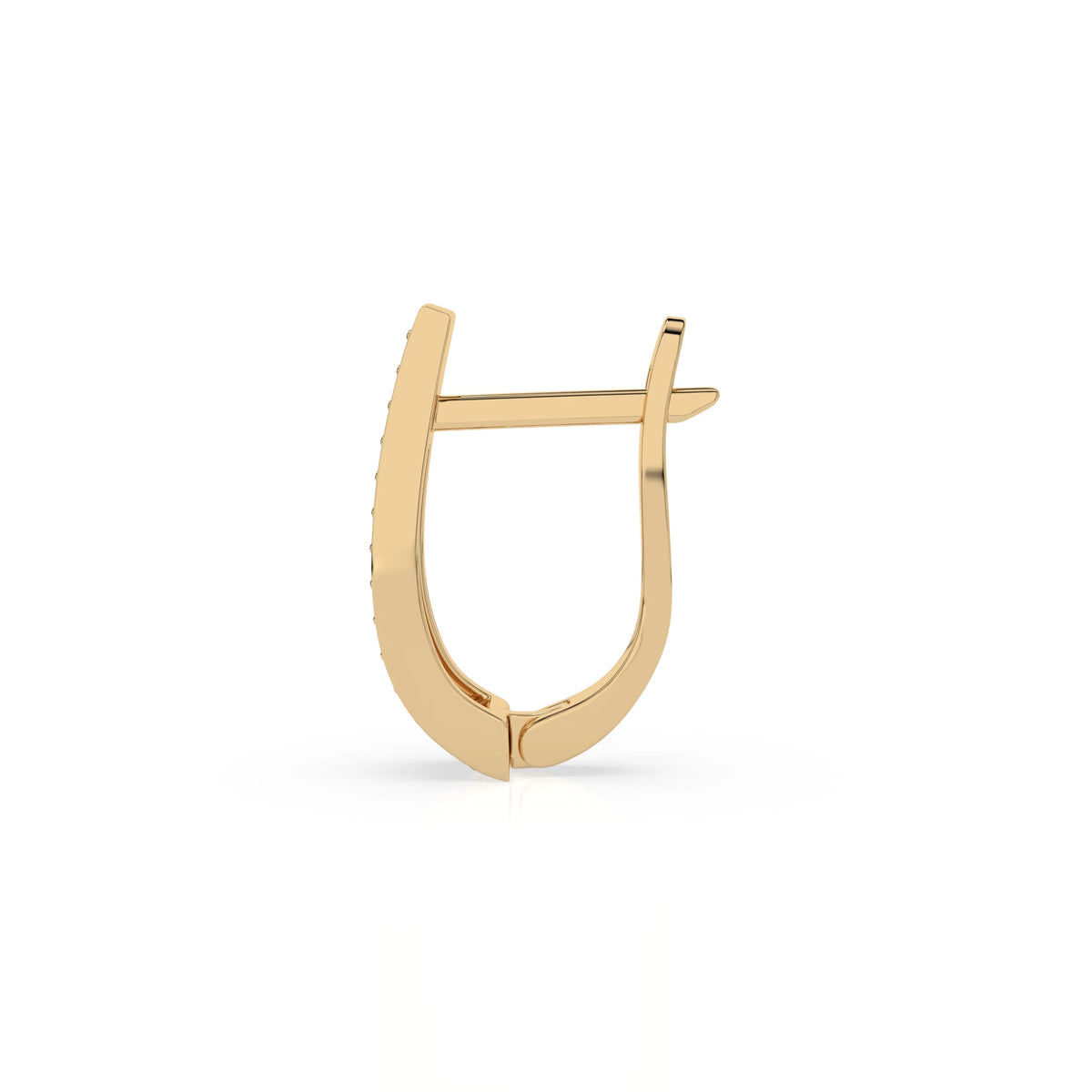 Cercei din Aur cu Diamante, Forma Rotund Briliant, 0,42 CT