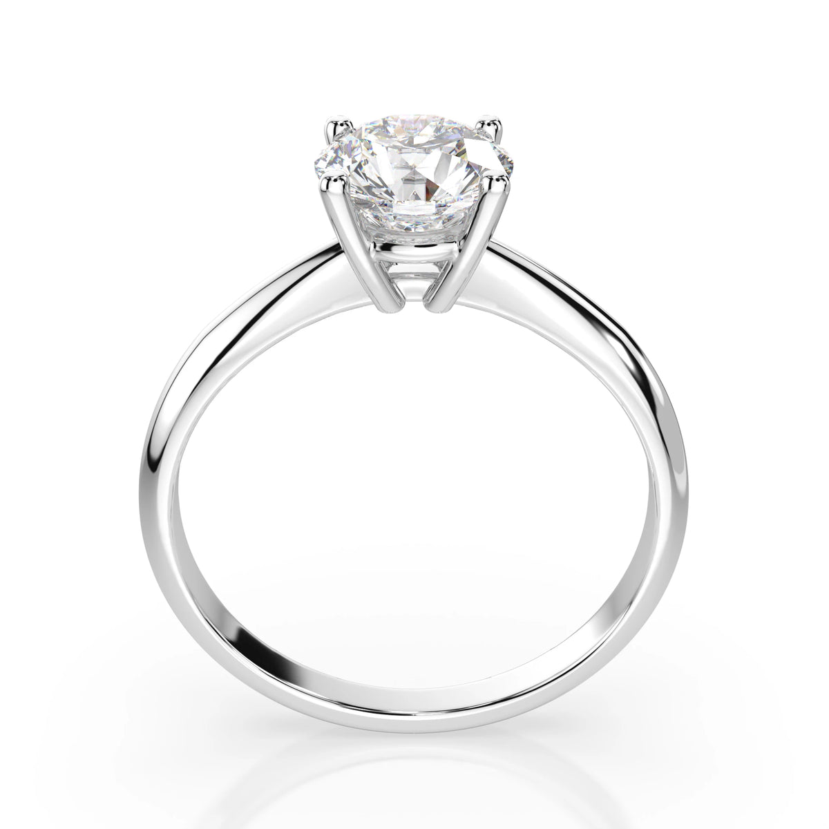 Inel de Logodnă Solitaire din Aur, Diamant Rotund Briliant 0,70 CT
