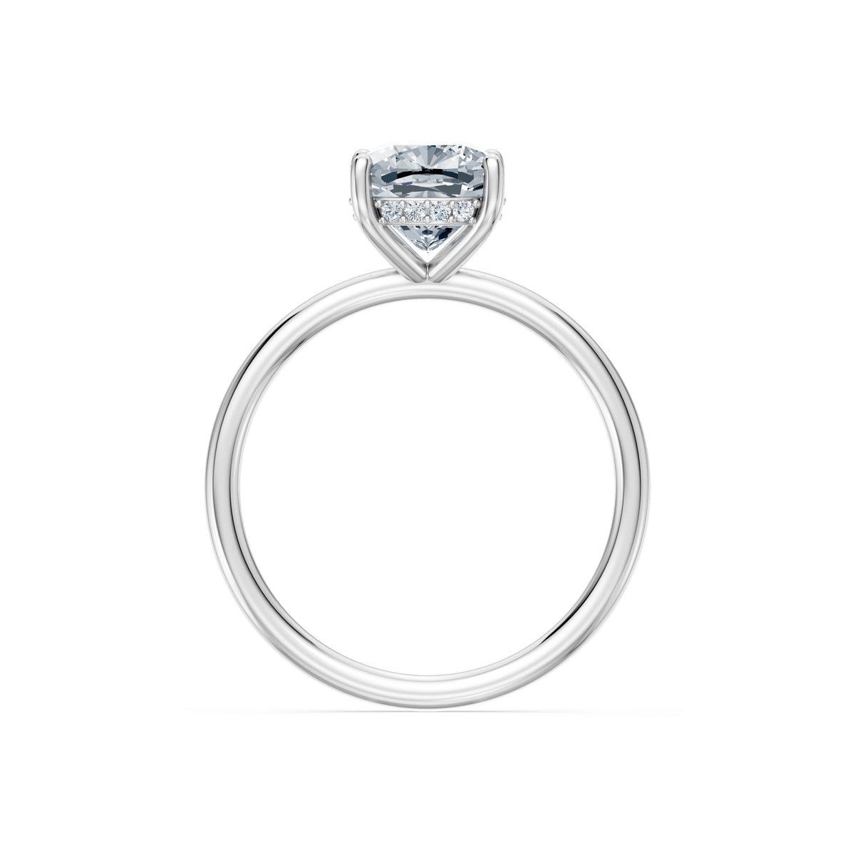 Inel de Logodnă Solitaire din Aur, Diamant Cushion 2,00 CT