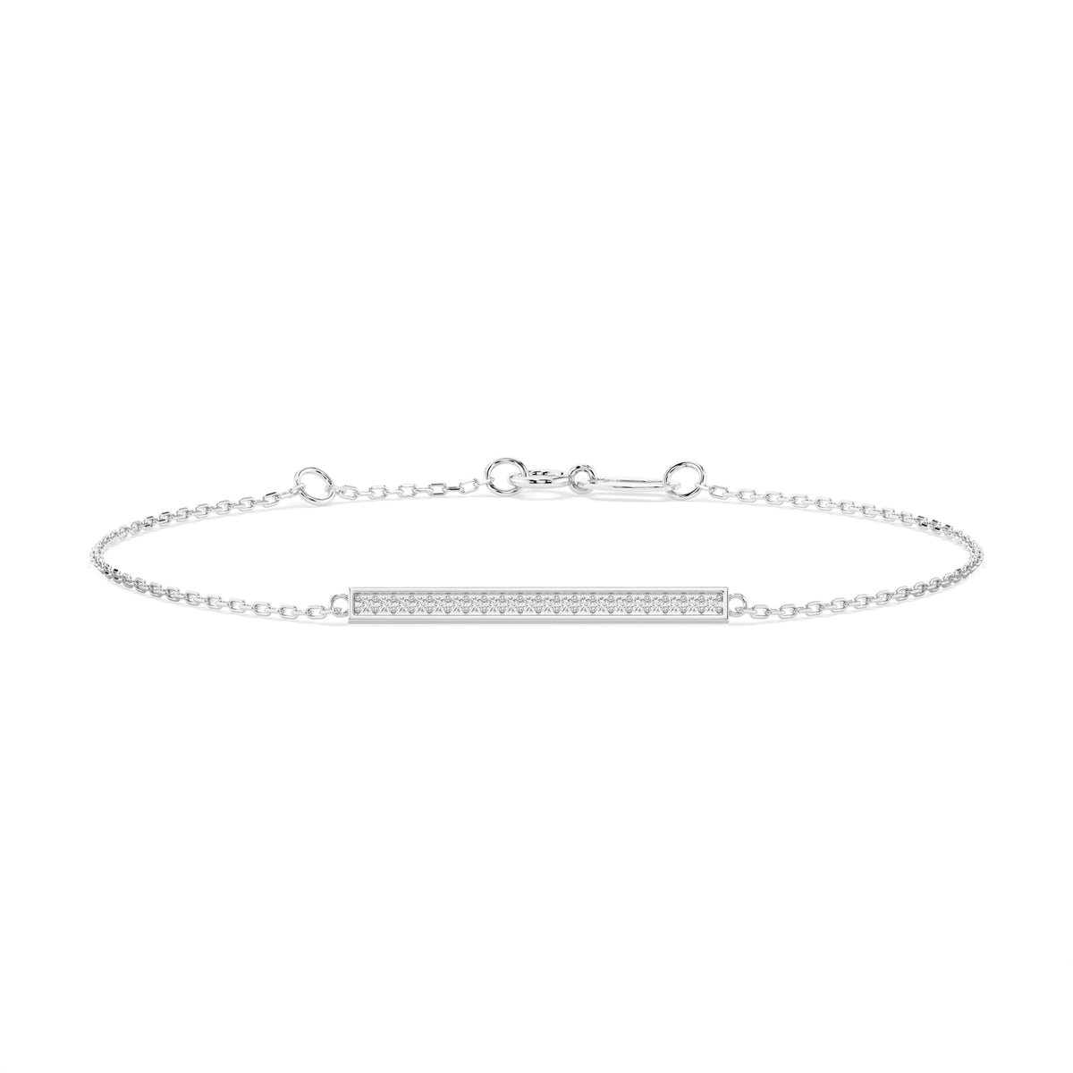 Brățară din Aur cu Diamante, Forma Rotund Briliant, 0,10 CT