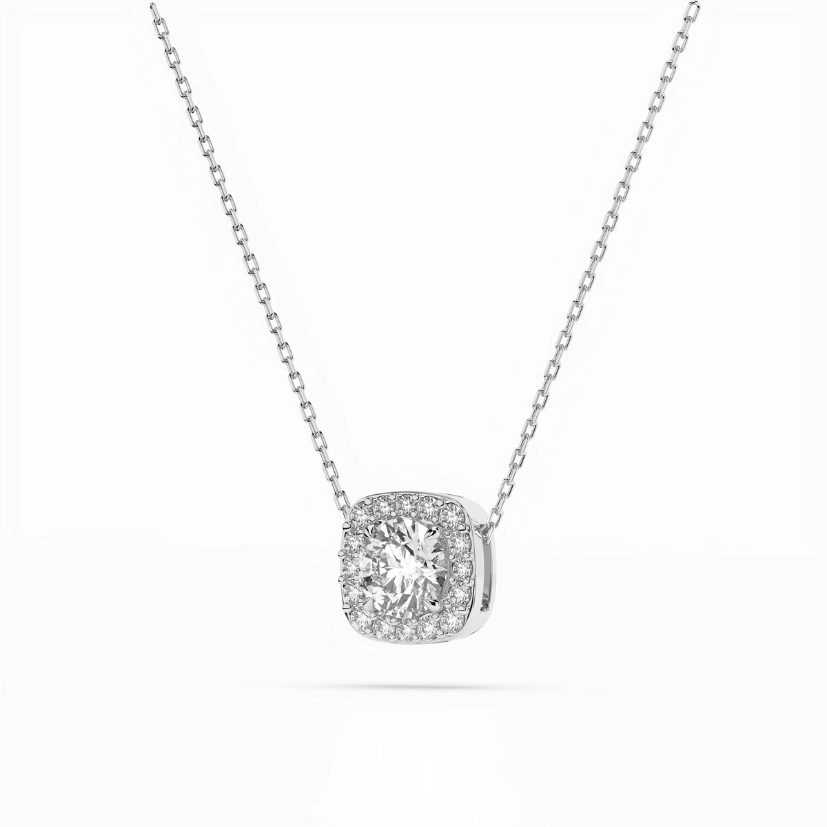 Colier din Aur cu Diamante, Forma Rotund Briliant, 0,50 CT