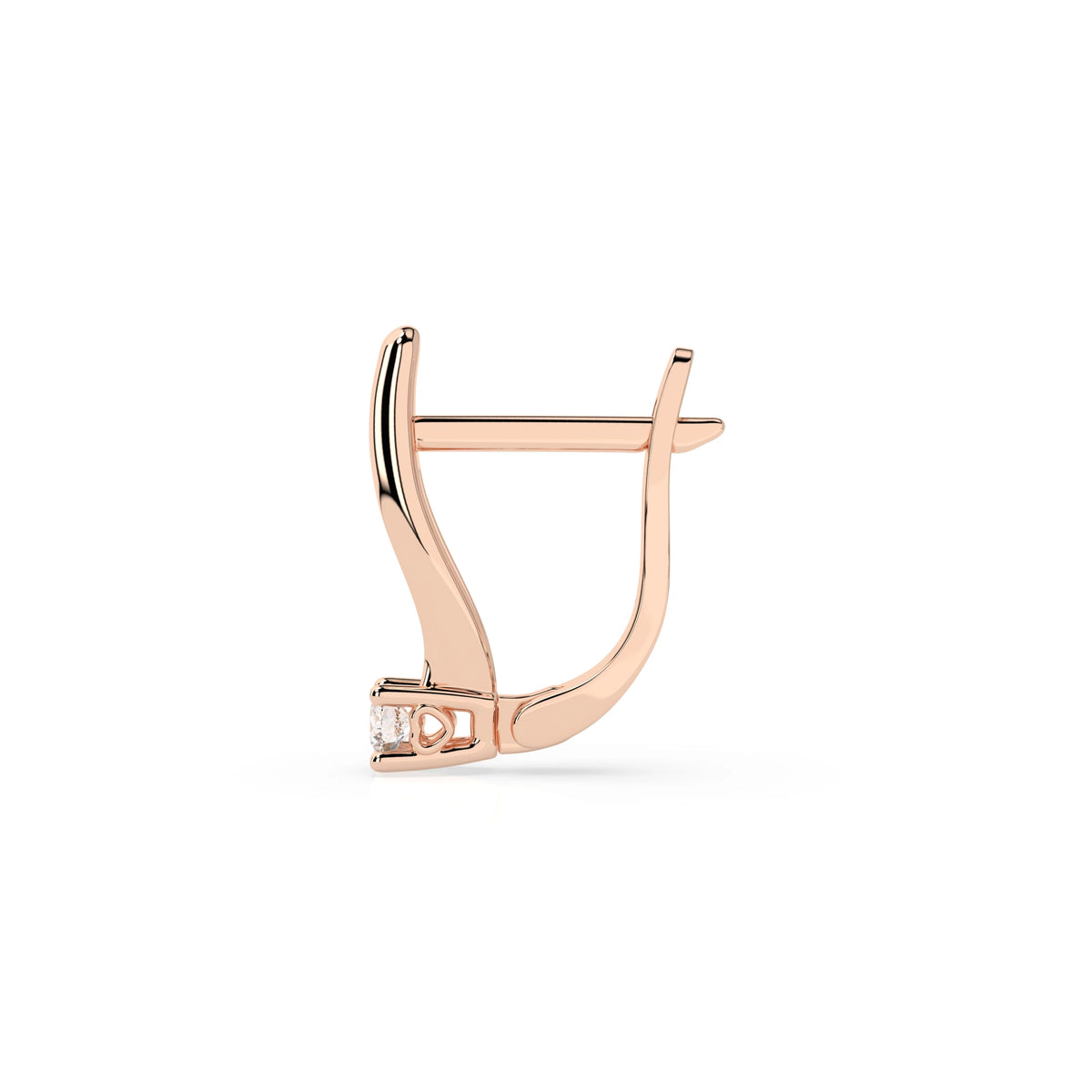Cercei din Aur cu Diamante, Forma Rotund Briliant, 0,12 CT