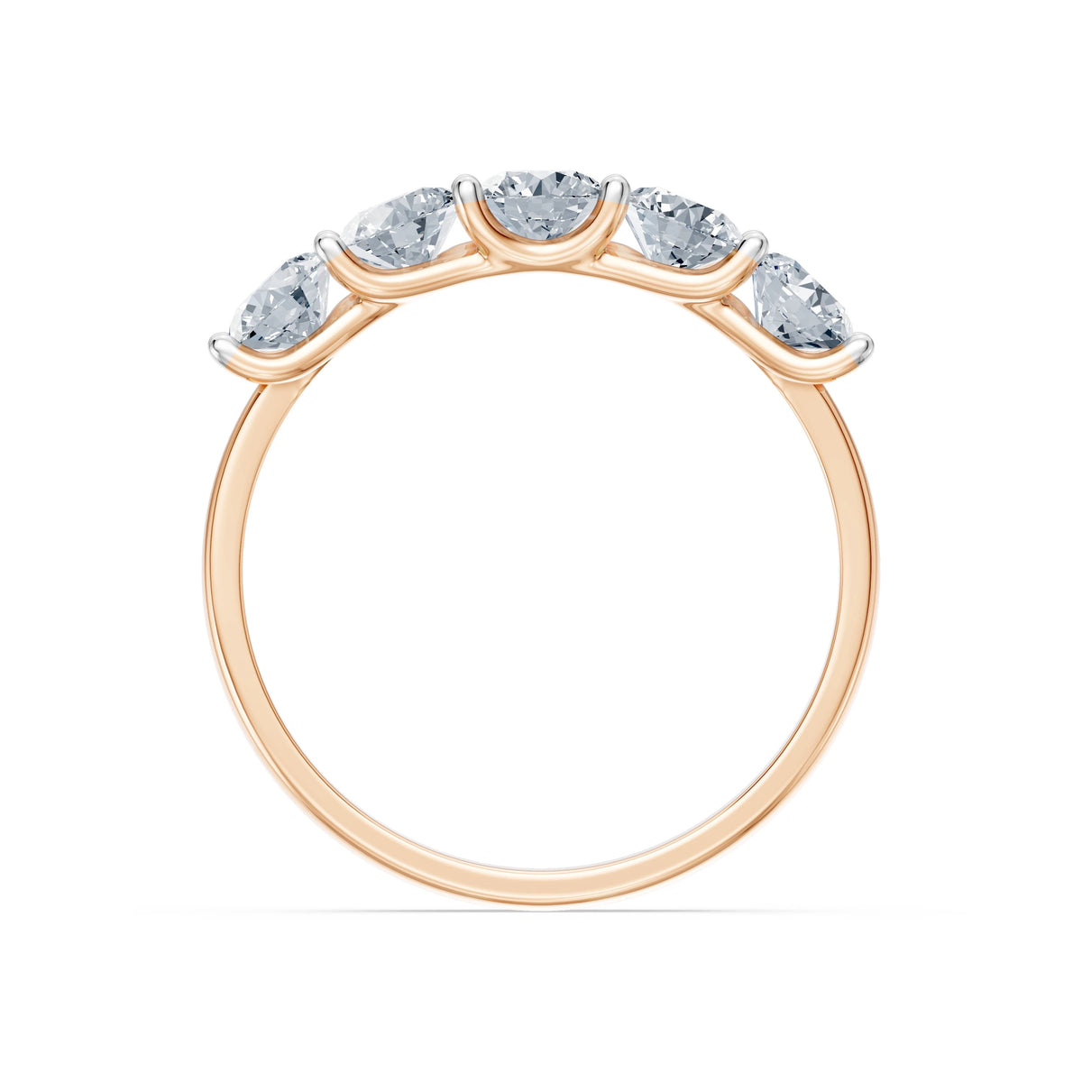 Inel din Aur cu Diamante, Forma Rotund Briliant, 1,25 CT