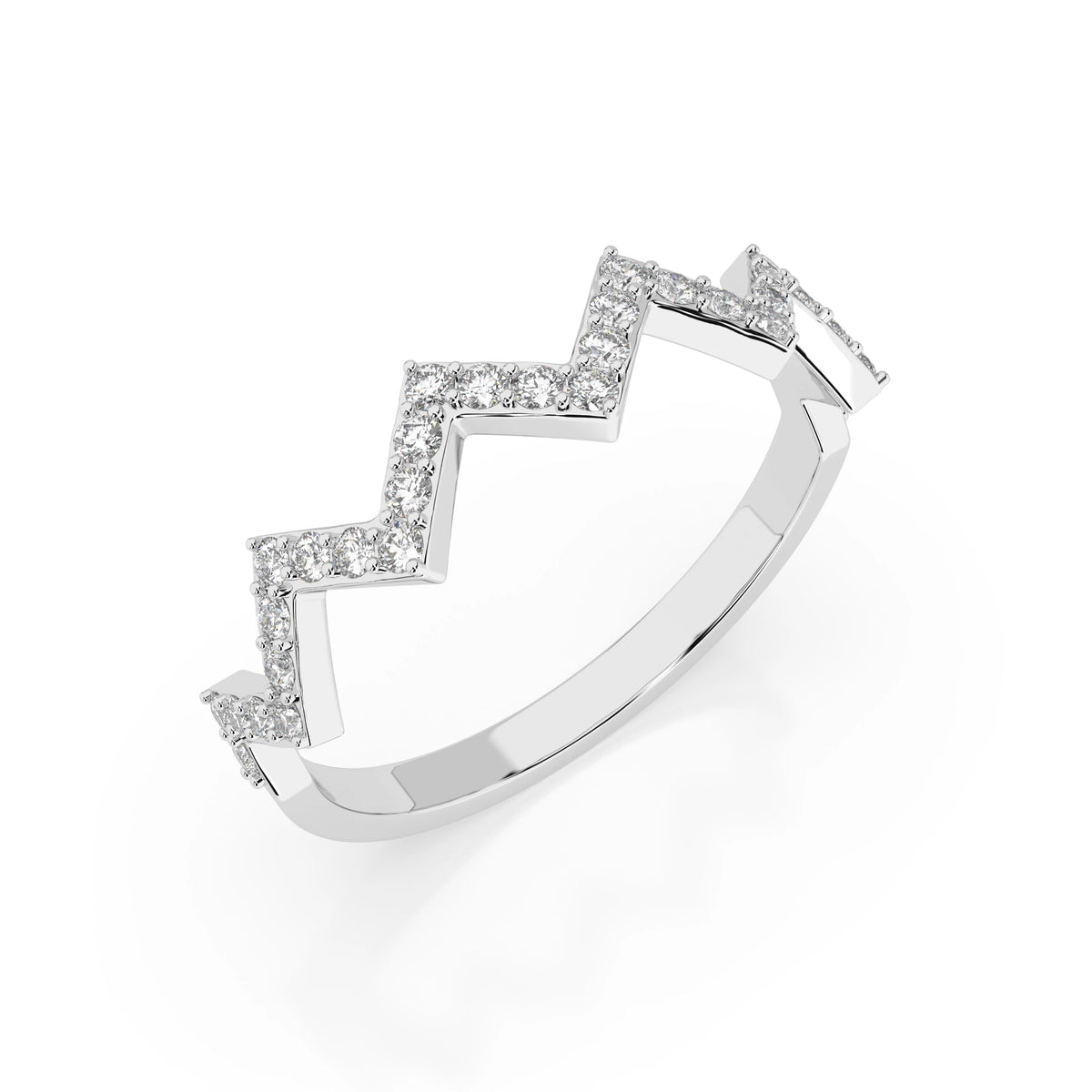 Inel din Aur cu Diamante, Forma Rotund Briliant, 0,26 CT