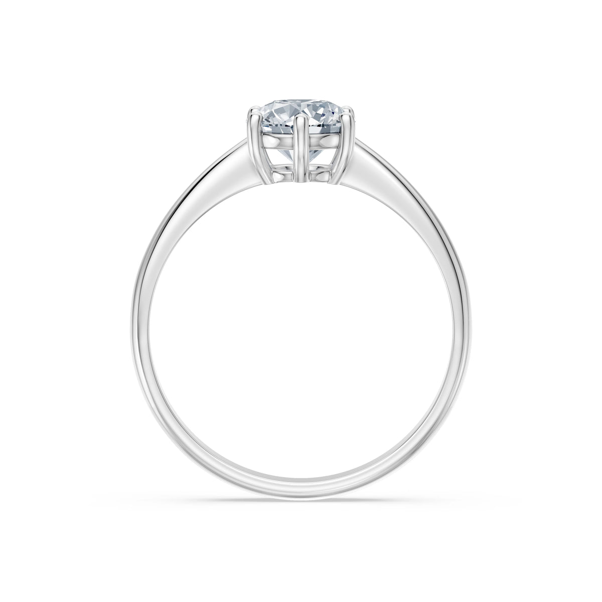 Inel de Logodnă Solitaire din Aur, Diamant Rotund Briliant 1,00 CT