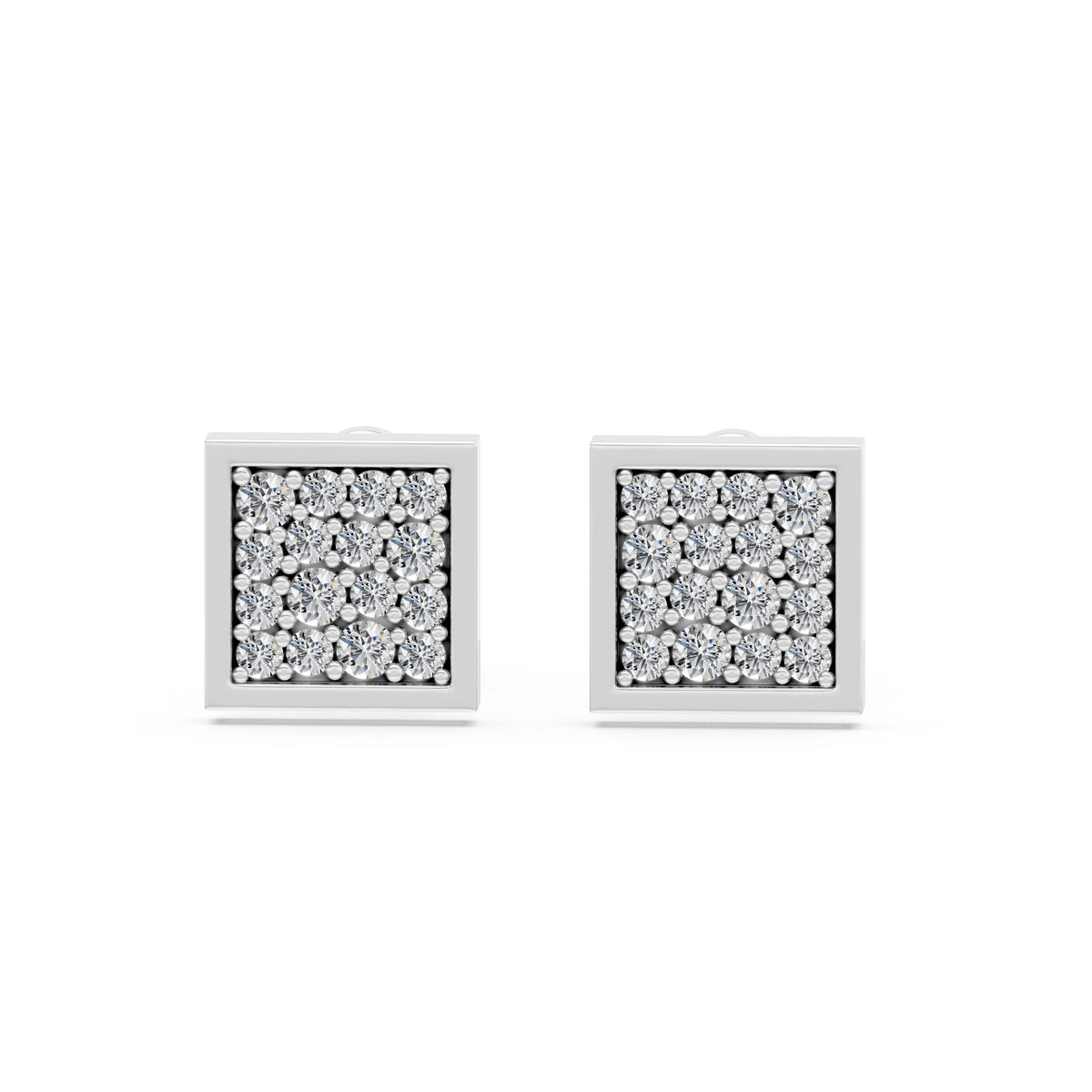 Cercei din Aur cu Diamante, Forma Rotund Briliant, 0,26 CT