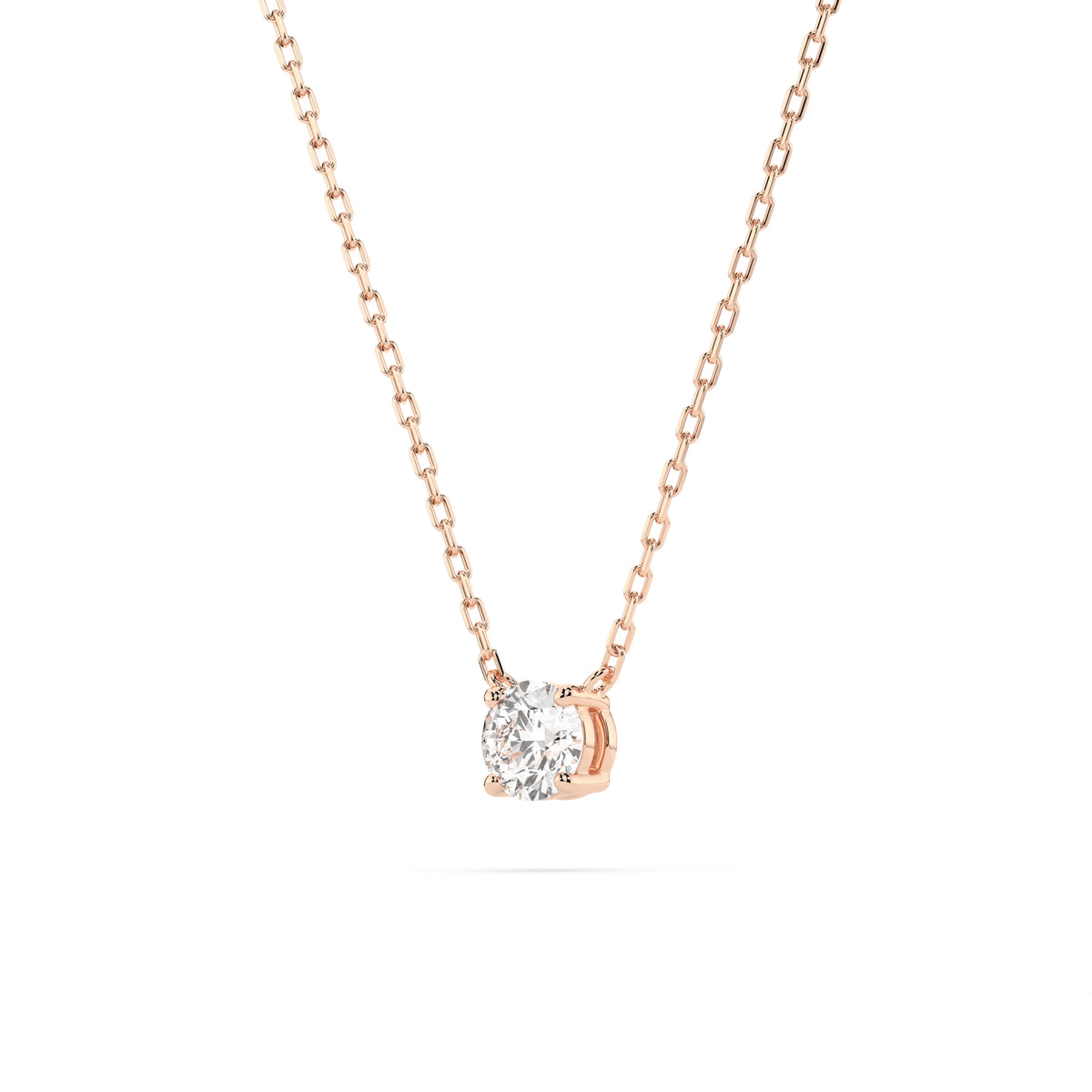 Colier din Aur cu Diamant, Forma Rotund Briliant, 0,10 CT