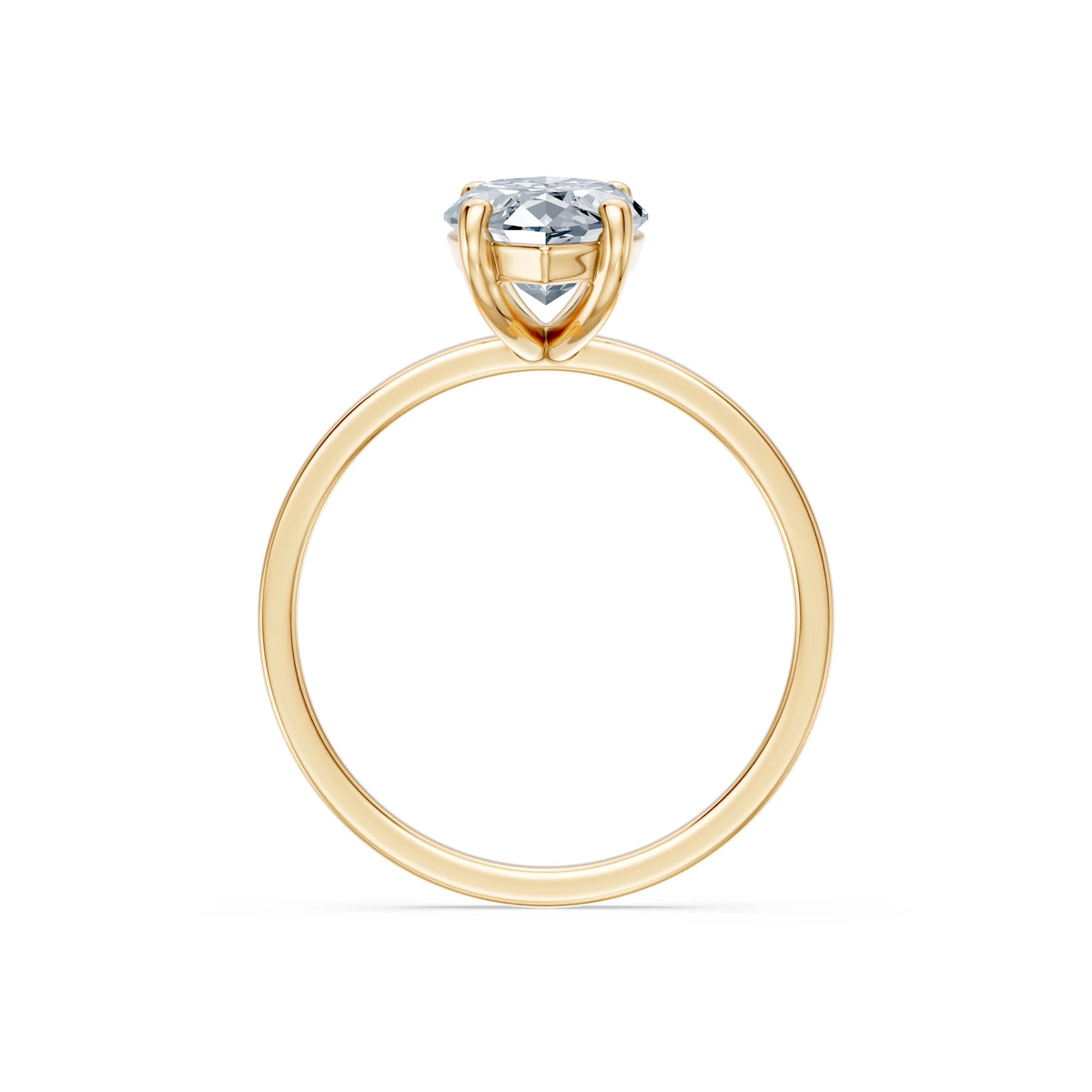 Inel de Logodnă Solitaire din Aur, Diamant Marquise 2,00 CT