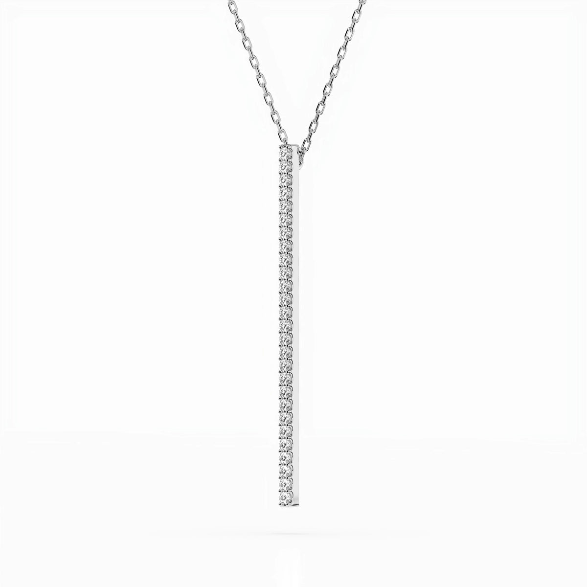 Colier din Aur cu Diamante, Forma Rotund Briliant, 0,14 CT