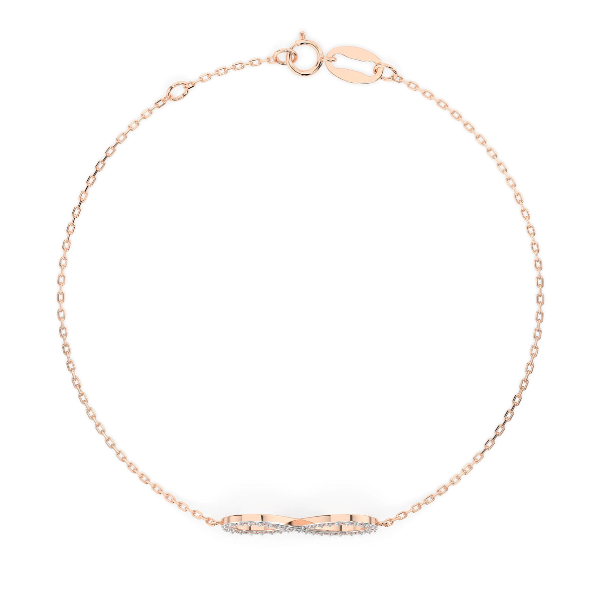 Brățară din Aur cu Diamante, Forma Rotund Briliant, 0,19 CT