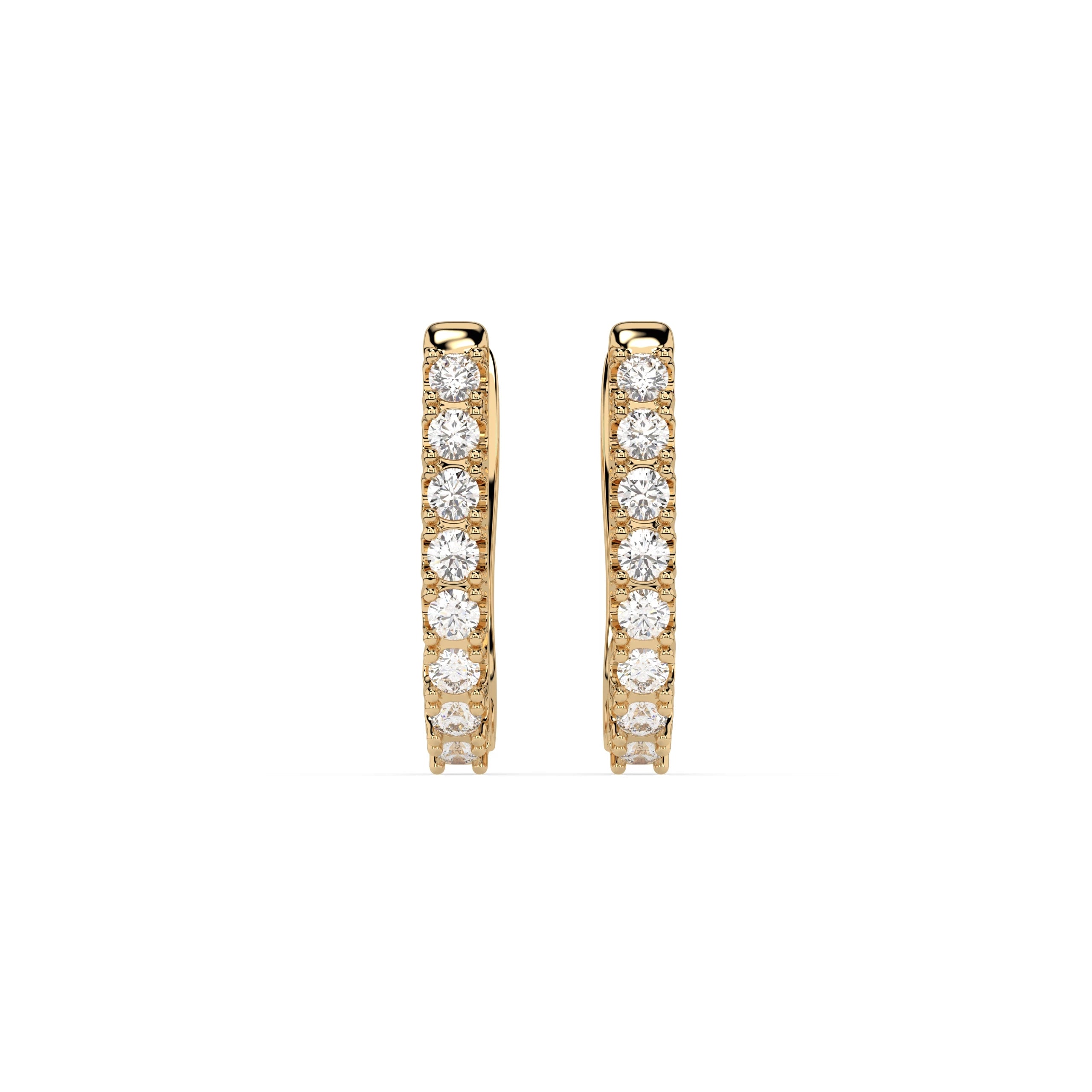 Cercei din Aur cu Diamante Rotunde Briliant 0.32 CT
