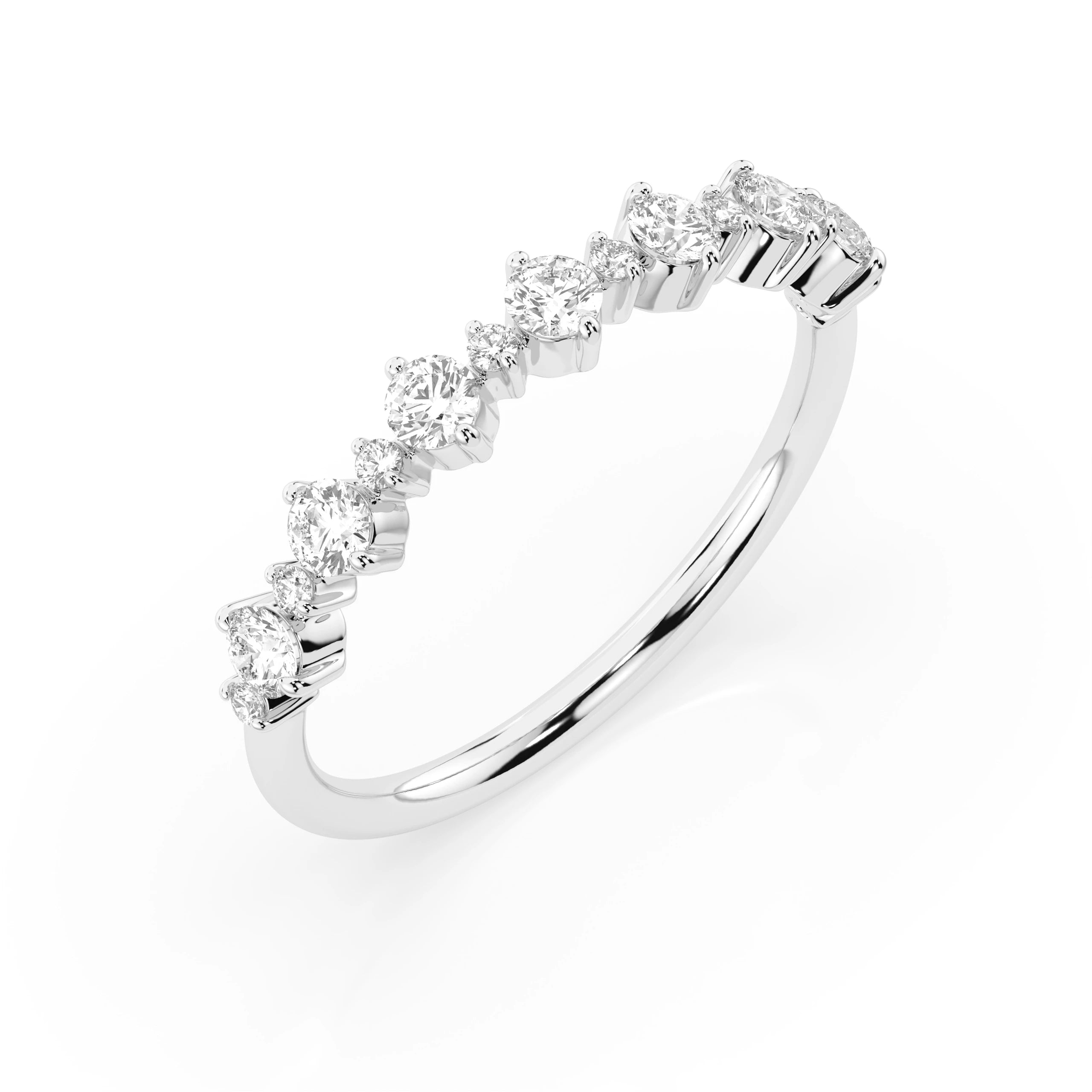 Inel din Aur cu Diamante Rotunde Briliant 0.50 CT
