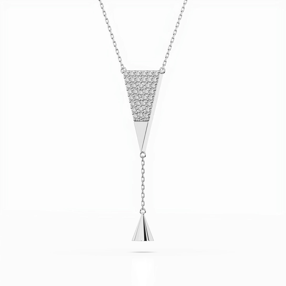 Colier din Aur cu Diamante, Forma Rotund Briliant, 0,22 CT