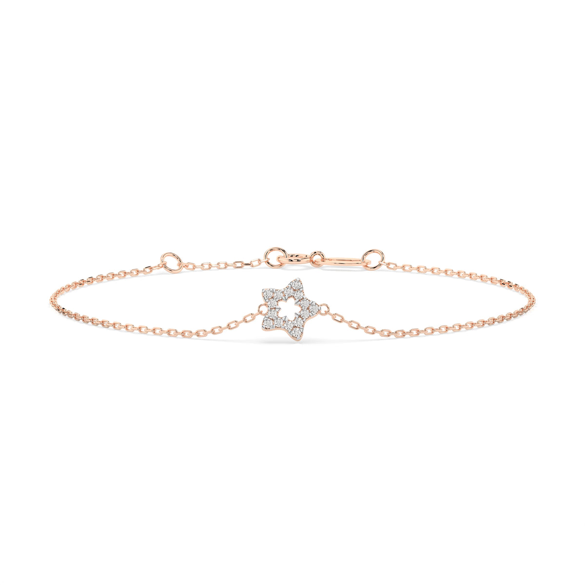Brățară din Aur cu Diamante, Forma Rotund Briliant, 0,08 CT