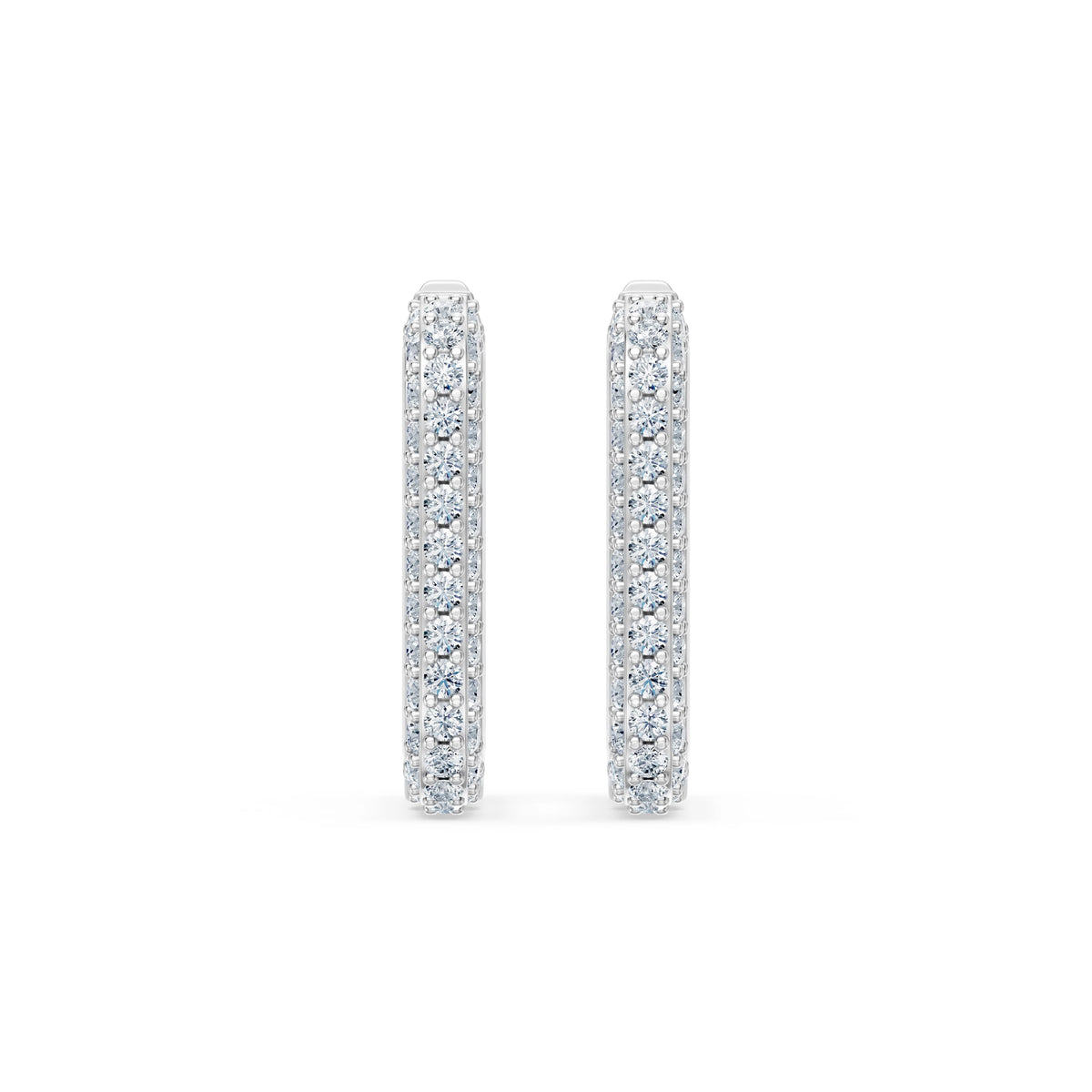 Cercei din Aur cu Diamante, Forma Rotund Briliant, 0,49 CT