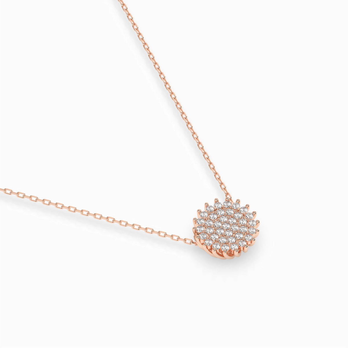 Colier din Aur cu Diamante, Forma Rotund Briliant, 0,15 CT
