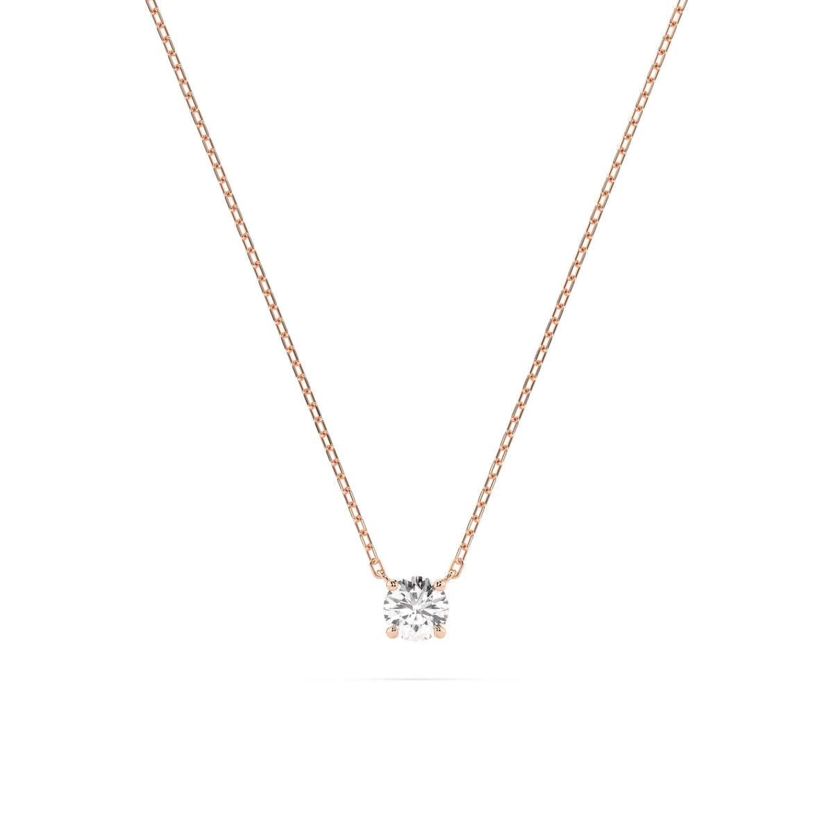Colier din Aur cu Diamant, Forma Rotund Briliant, 0,10 CT