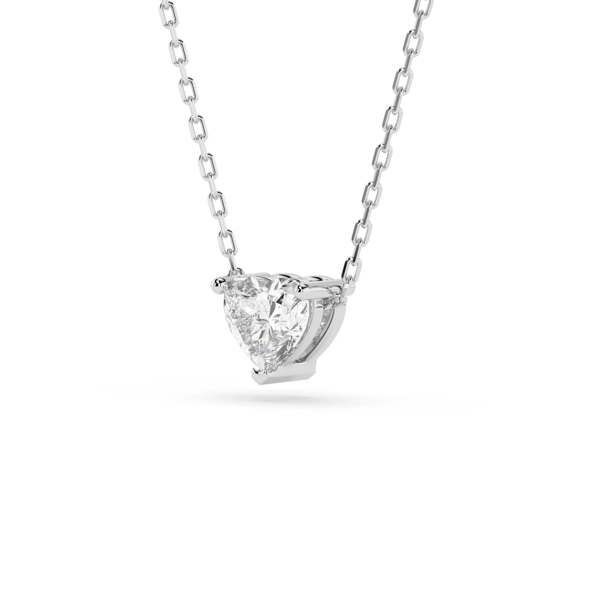 Colier din Aur cu Diamant, Forma Inimă, 0,30 CT