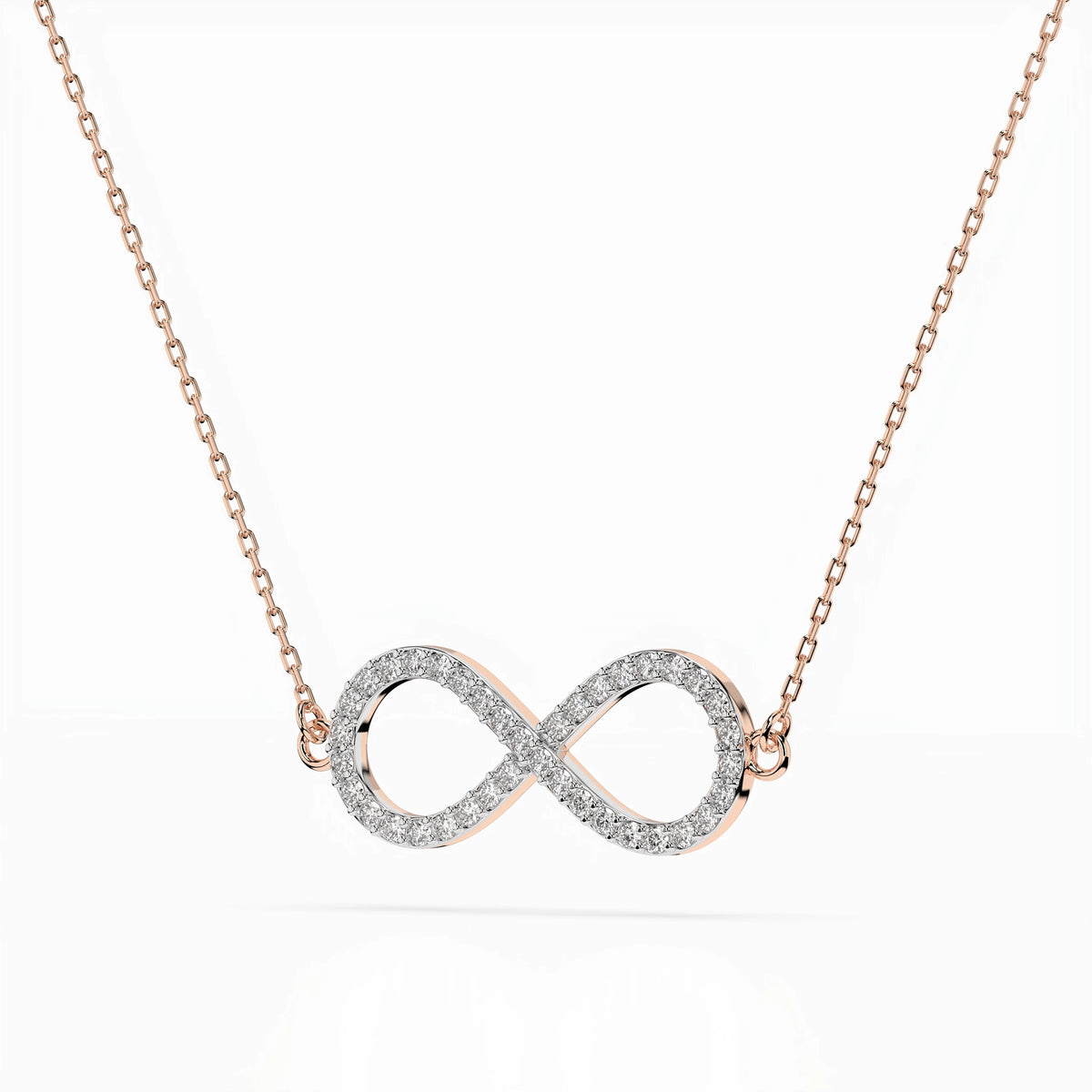Colier din Aur cu Diamante, Forma Rotund Briliant, 0,19 CT