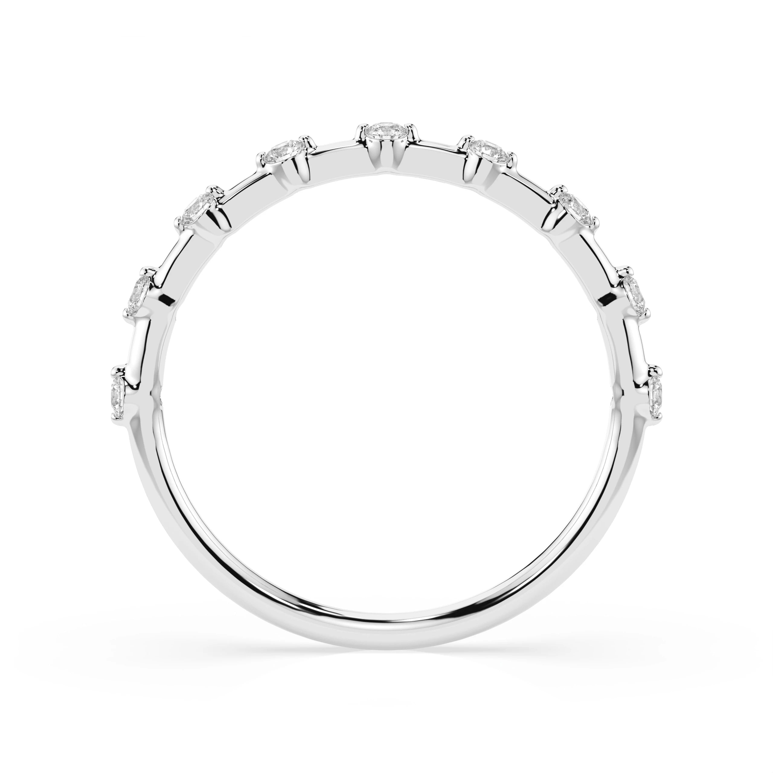 Inel din Aur cu Diamante Rotunde Briliant 0.18 CT