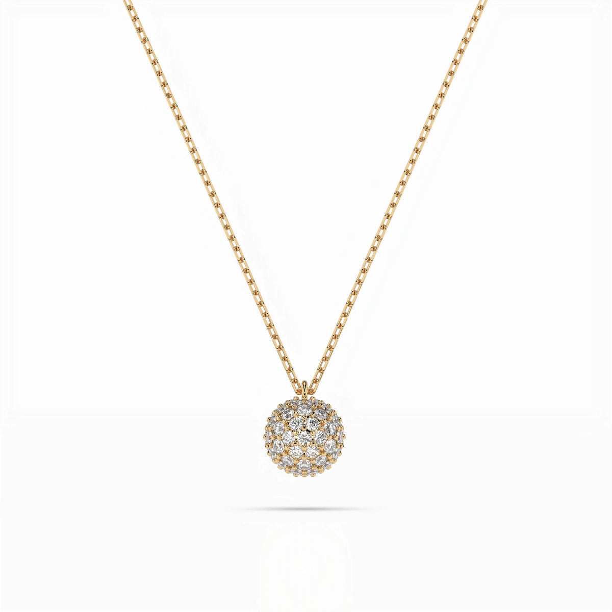 Colier din Aur cu Diamante, Forma Rotund Briliant, 0,23 CT